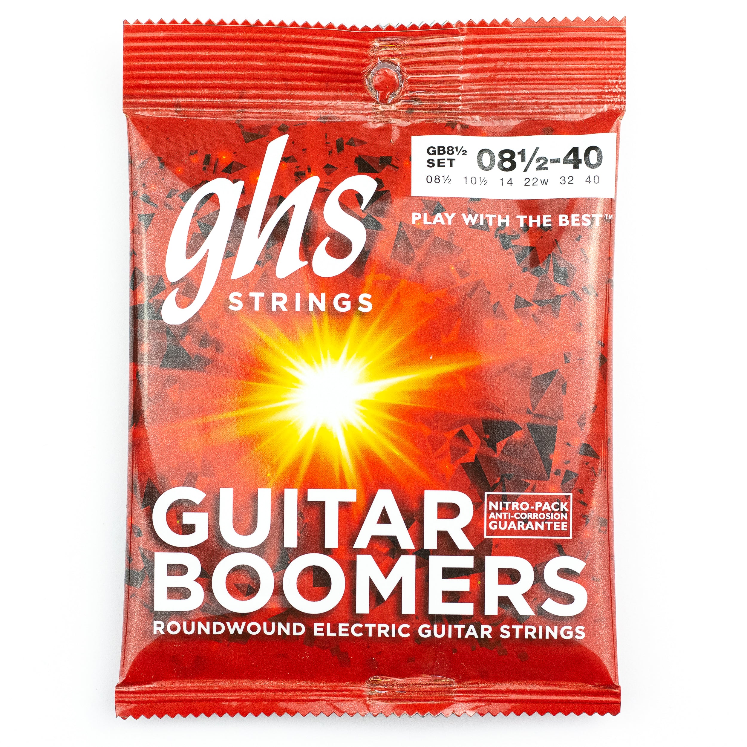 GHS Boomers Dynamite Nickel Alloy 8.5-40 Electric Guitar Strings, Extra Extra Light