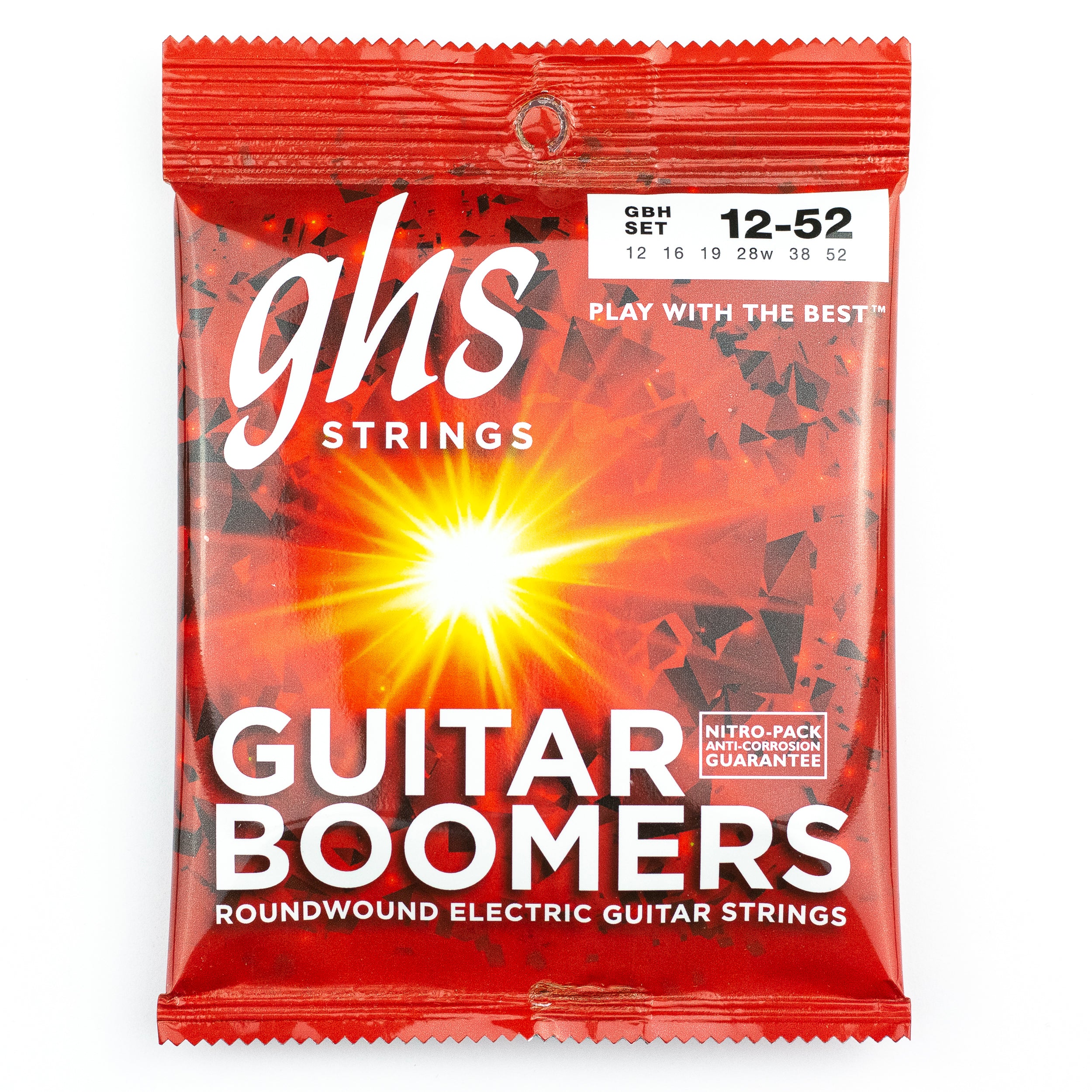 GHS Boomers Dynamite Nickel Alloy 12-52 Electric Guitar Strings, Heavy