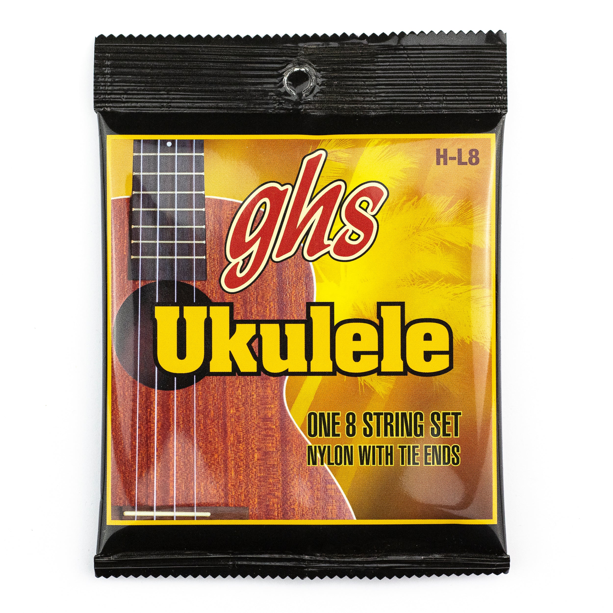 GHS HL-8 Black Nylon Hawaiian Lili'u 8-String Ukulele Strings