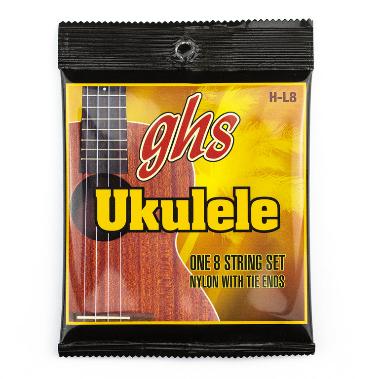GHS HL-8 Black Nylon Hawaiian Lili'u 8-String Ukulele Strings