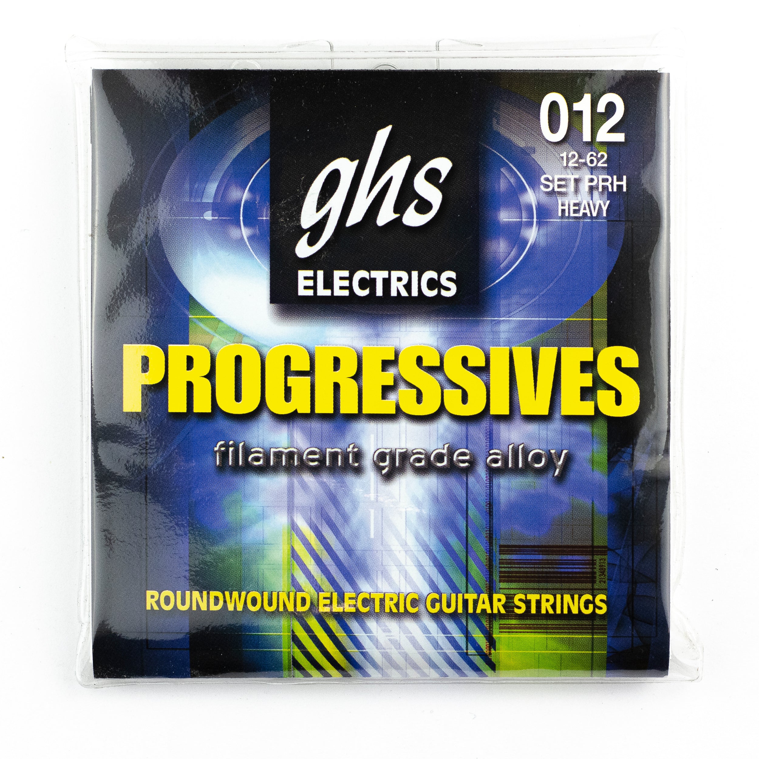GHS Progressives Alloy 52 Hex Core 12-62 Electric Guitar Strings, Medium