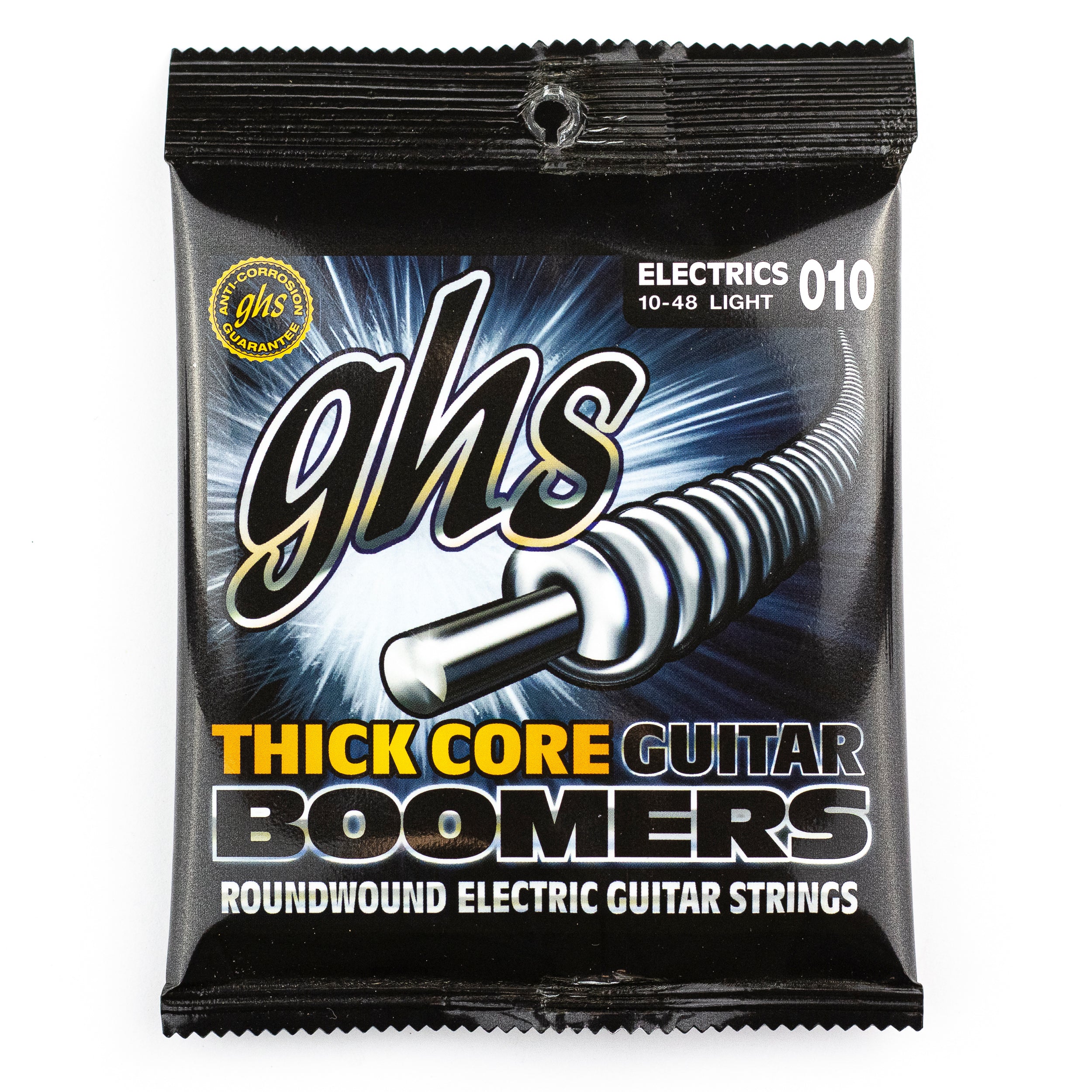 GHS Thick Core Boomers Nickel-Plated Steel 10-48 Electric Guitar Strings, Light