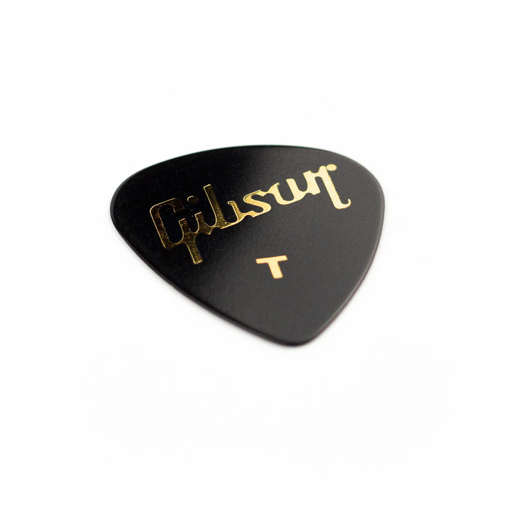 Gibson Standard Black Guitar Plectrums, Thin, 12-Pack