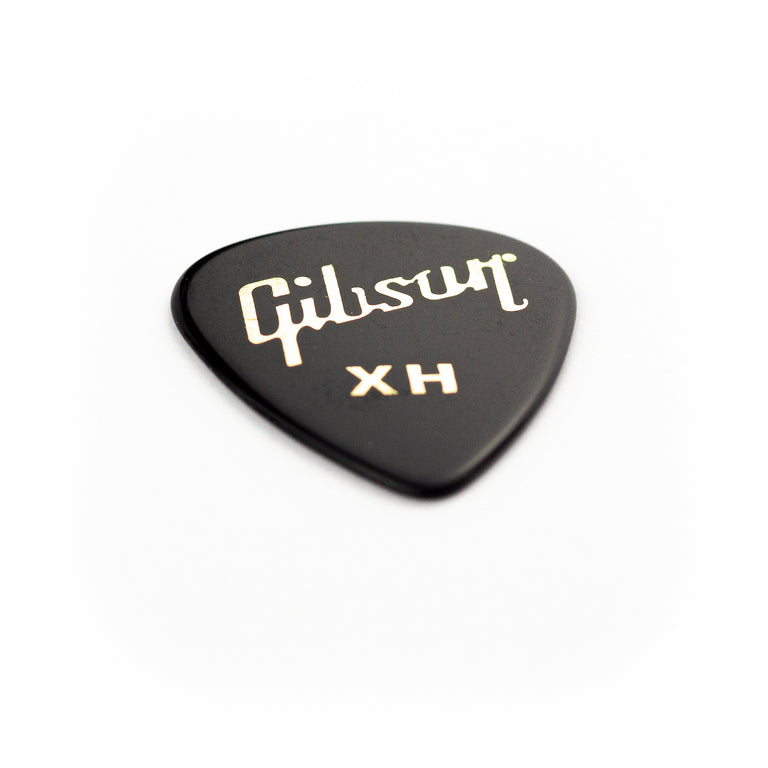 Gibson Standard Black Guitar Plectums, Extra Heavy, 12-Pack