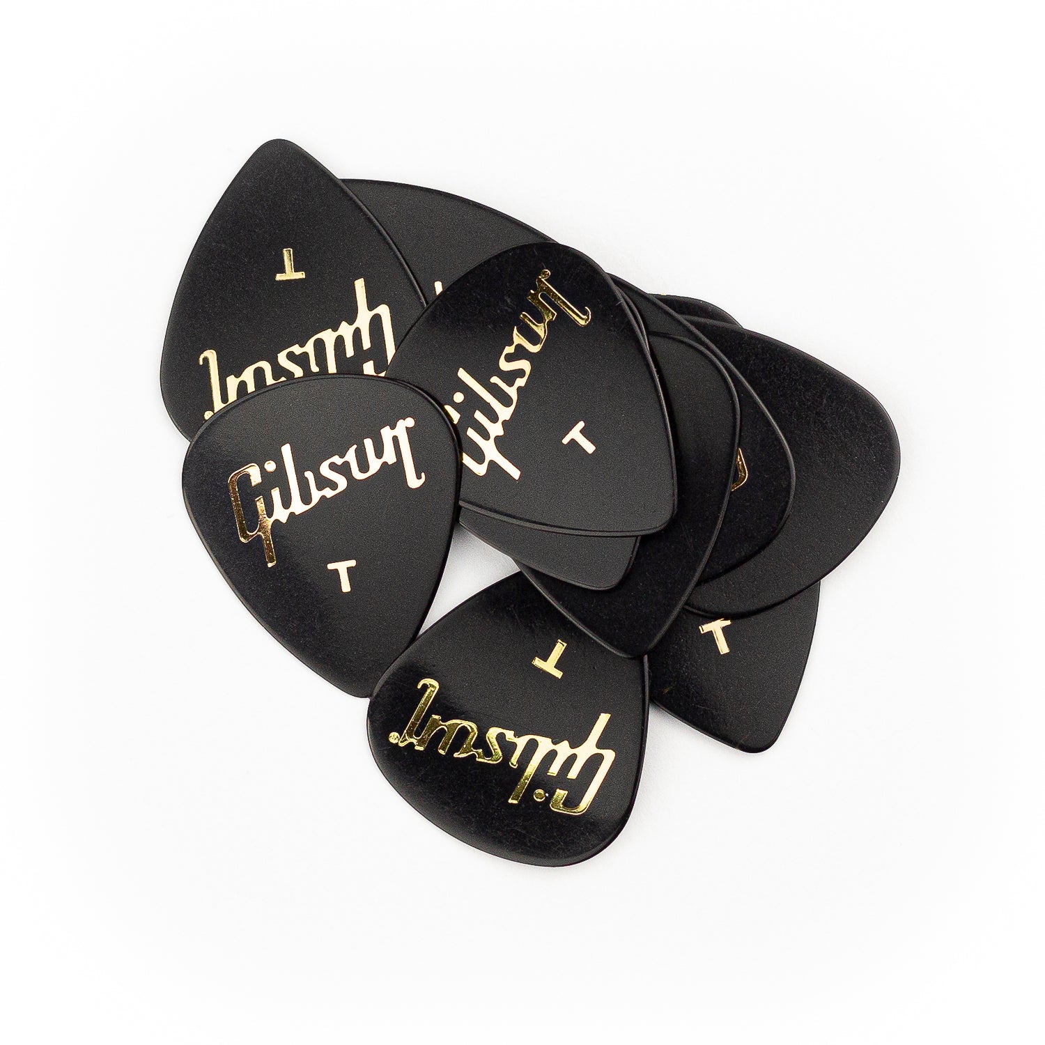 Gibson Standard Black Guitar Plectrums, Thin, 12-Pack