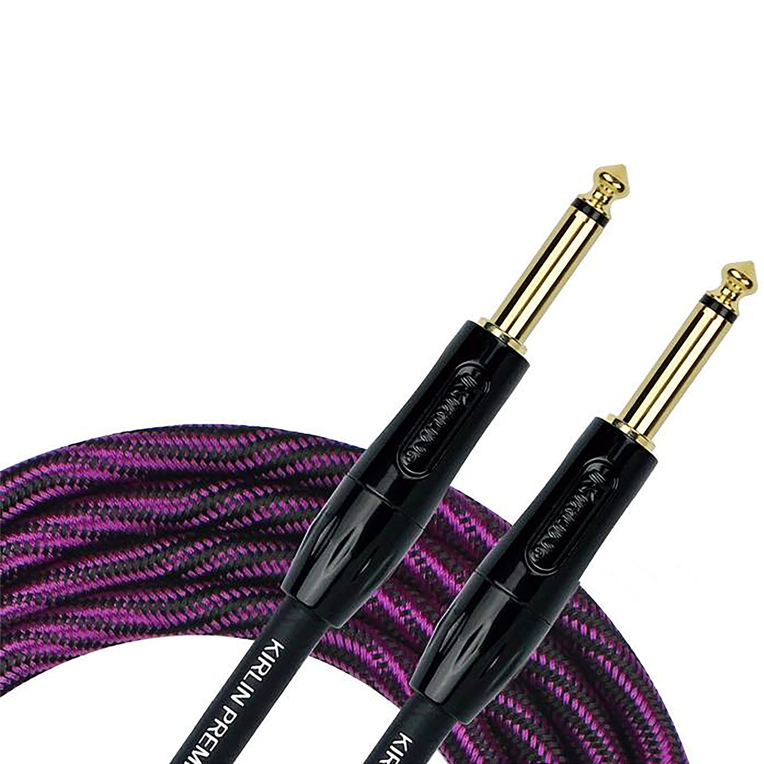 Kirlin Premium Purple Wave Fabric 10' (3m) Guitar Cable, Straight-Straight