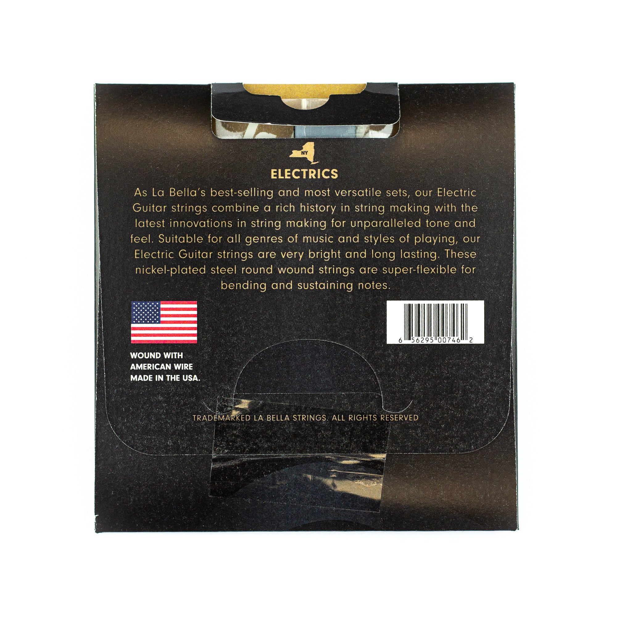 La Bella HRS Nickel-Plated 11-50 Electric Guitar Strings, Blues Light