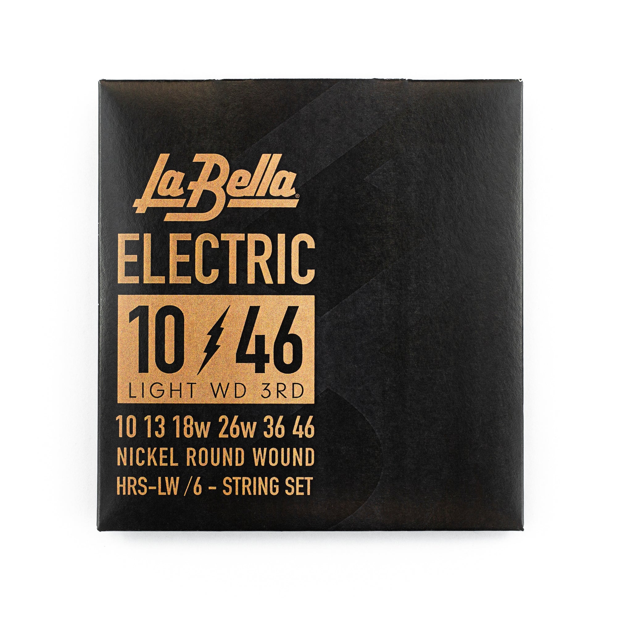 La Bella HRS Nickel-Plated 10-46 Electric Guitar Strings w/ Wound 3rd