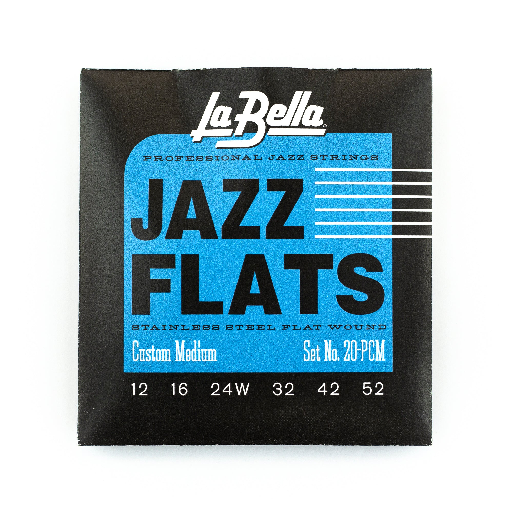 La Bella 20PCM Jazz Flats 12-52 Stainless Steel Electric Guitar Strings