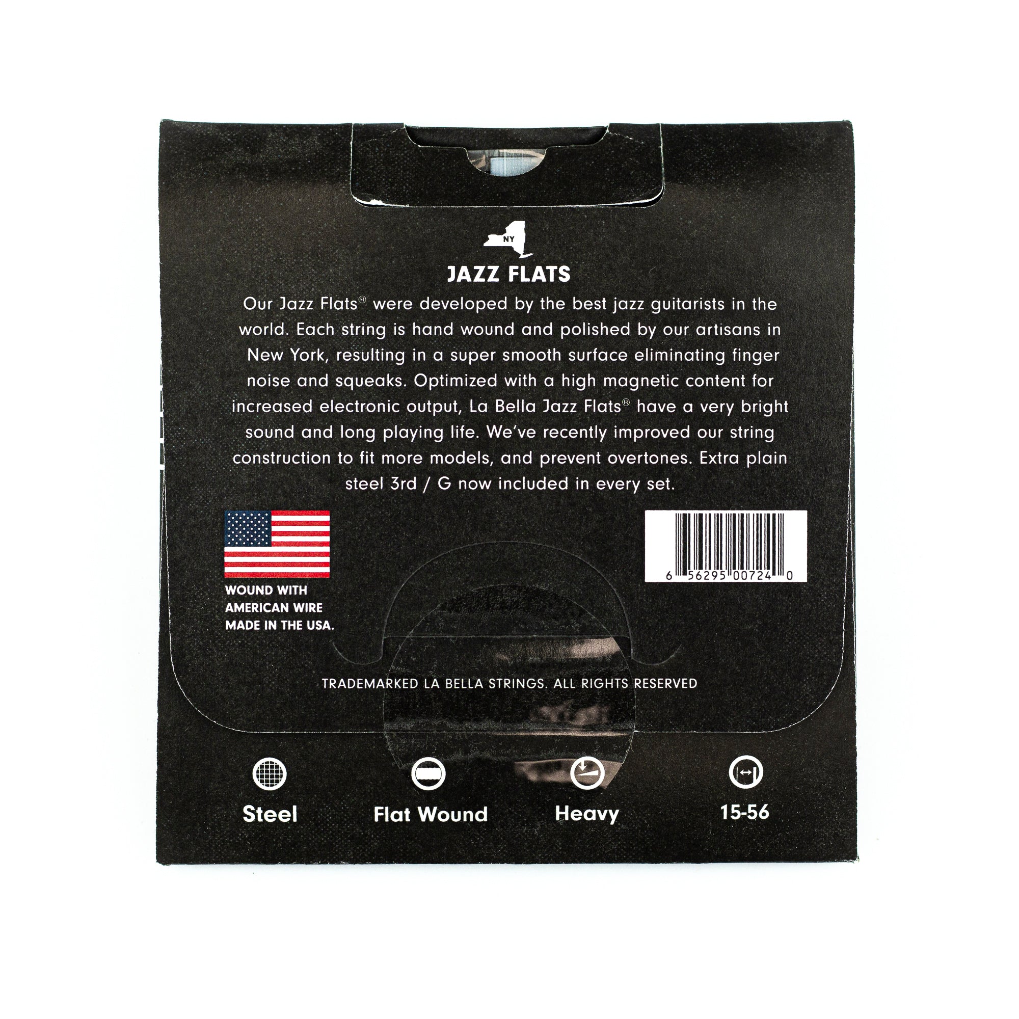 La Bella 20PH Jazz Flats 15-56 Stainless Steel Electric Guitar Strings