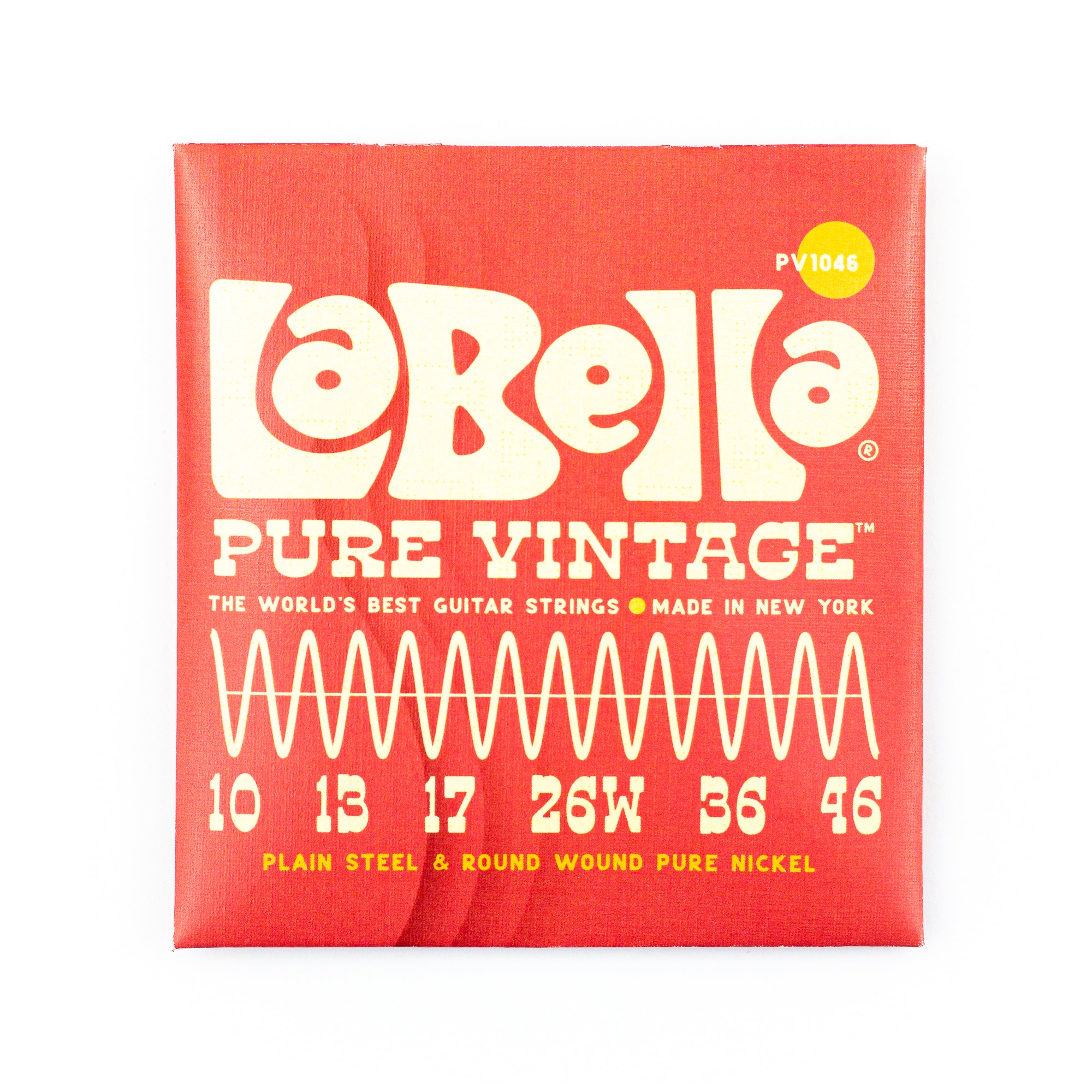 La Bella Pure Vintage Pure Nickel 10-46 Electric Guitar Strings