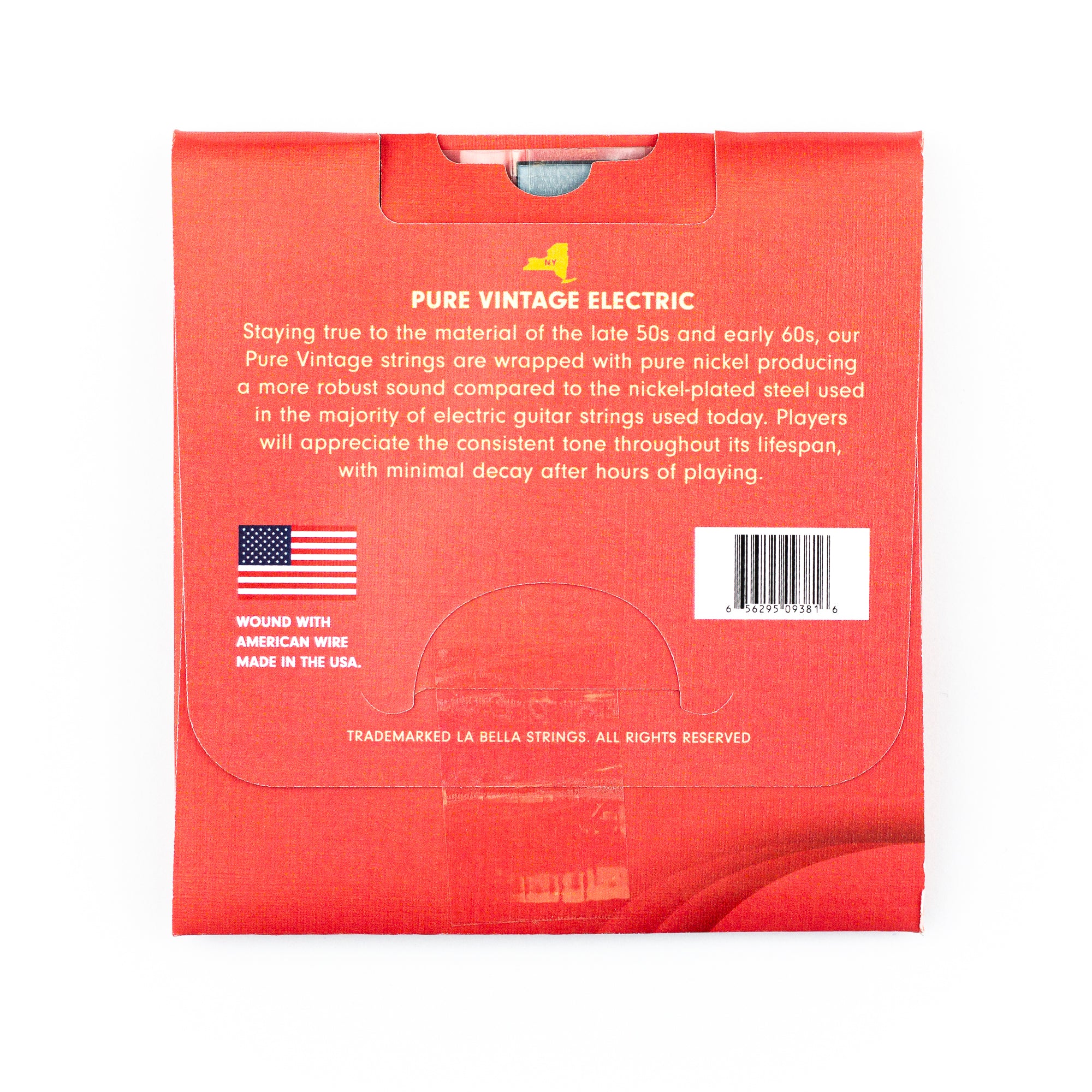 La Bella Pure Vintage Pure Nickel 10-46 Electric Guitar Strings