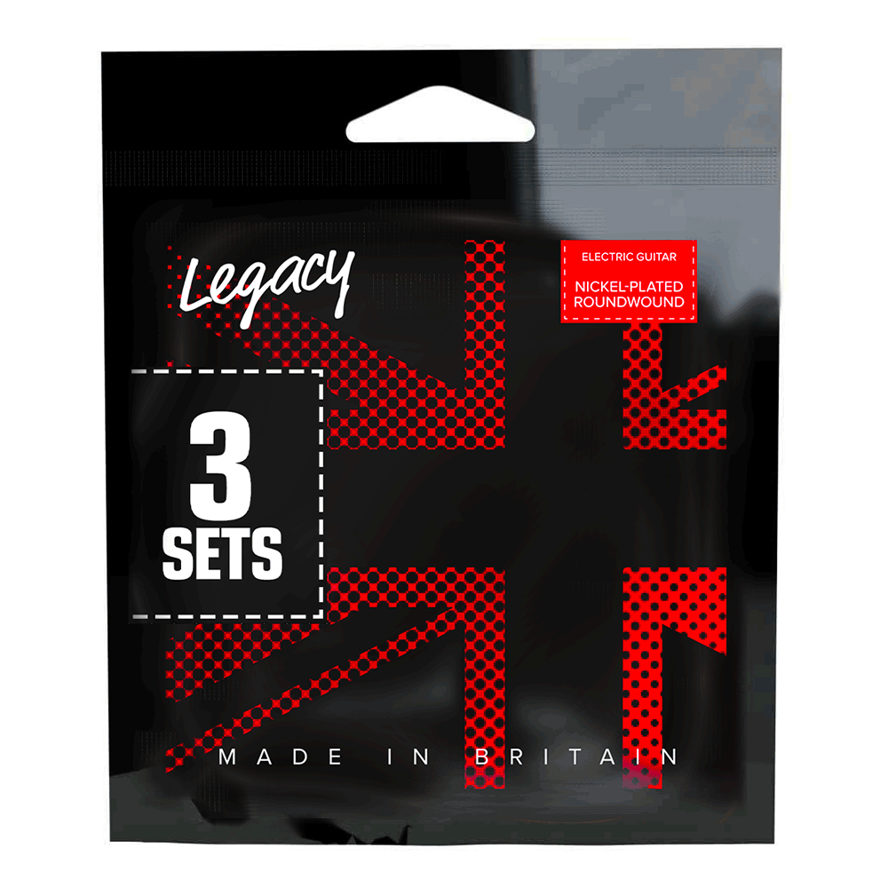 Legacy Pro-Tone Nickel Wound 10-46 Electric Guitar Strings, 3-Pack
