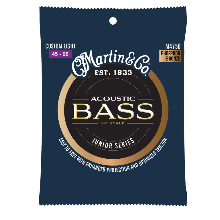 Martin Phosphor Bronze 45-96 Junior Acoustic Bass Strings