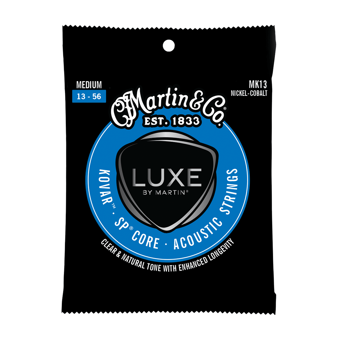 Martin LUXE Kovar Nickel-Cobalt 13-56 Acoustic Guitar Strings