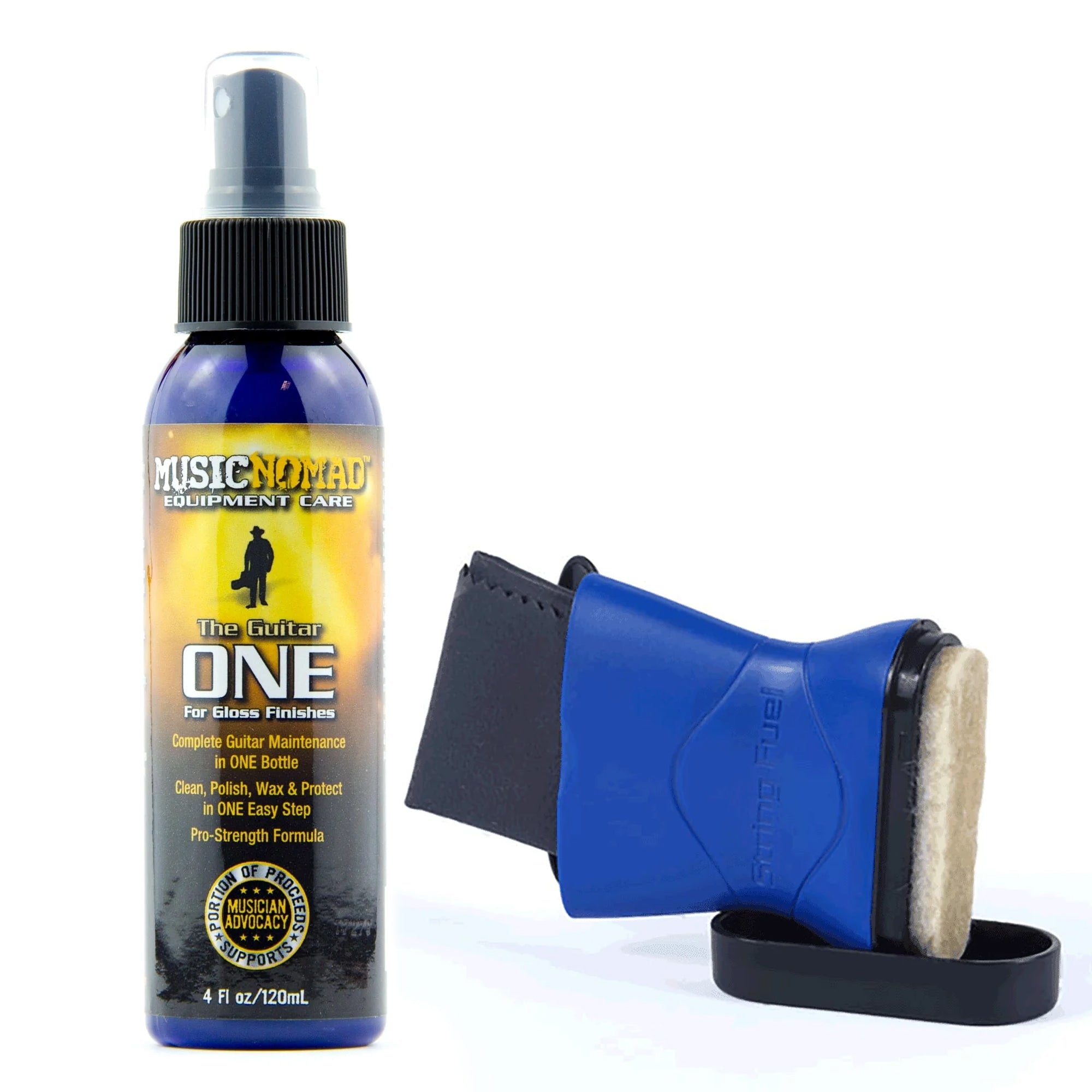 Music Nomad ONE FUEL Guitar And String Cleaner Care Bundle