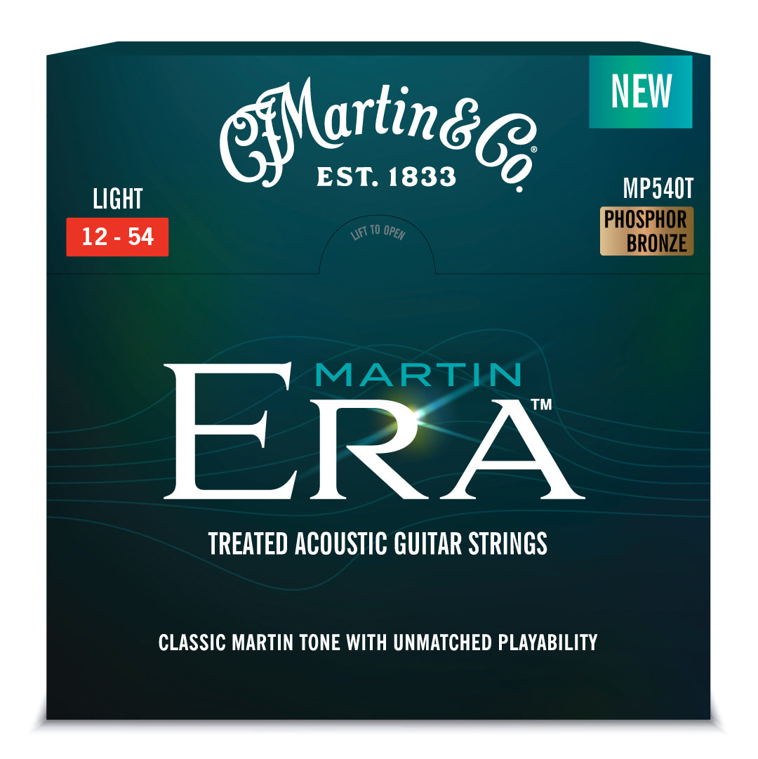 Martin ERA Phosphor Bronze 12-54 Acoustic Guitar Strings, Light