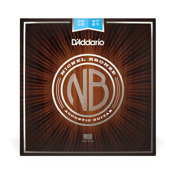 D'Addario Nickel Bronze 12-String 10-47 Acoustic Guitar Strings