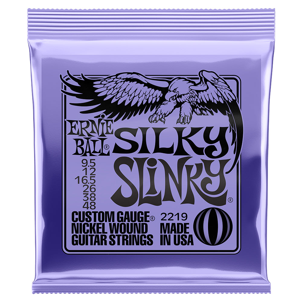 Ernie Ball 2219 Silky Slinky 9.5-48 Electric Guitar Strings