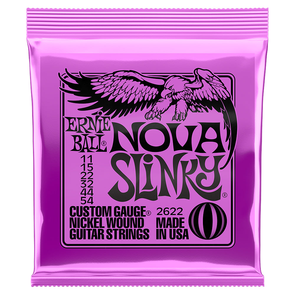 Ernie Ball 2622 Nova Slinky 11-54 Electric Guitar Strings, Wound 3rd