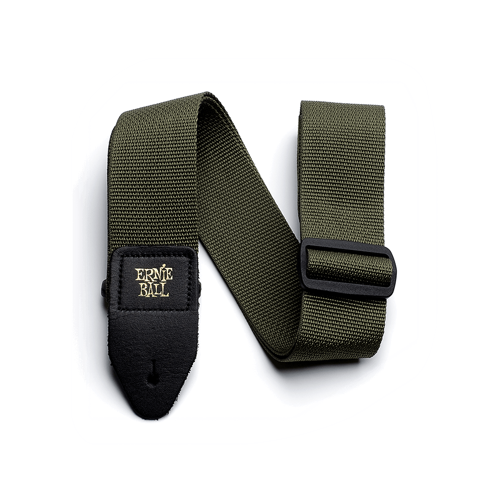 Ernie Ball Polypro Guitar Strap, Olive Green