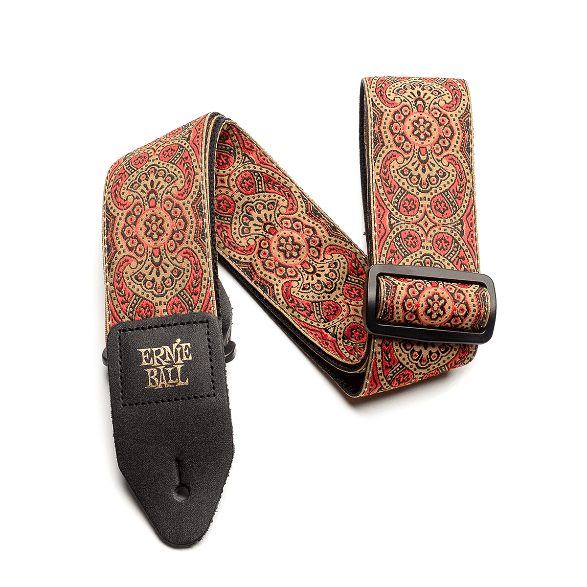 Ernie Ball Polypro Jacquard Guitar Strap, Crimson Paisley