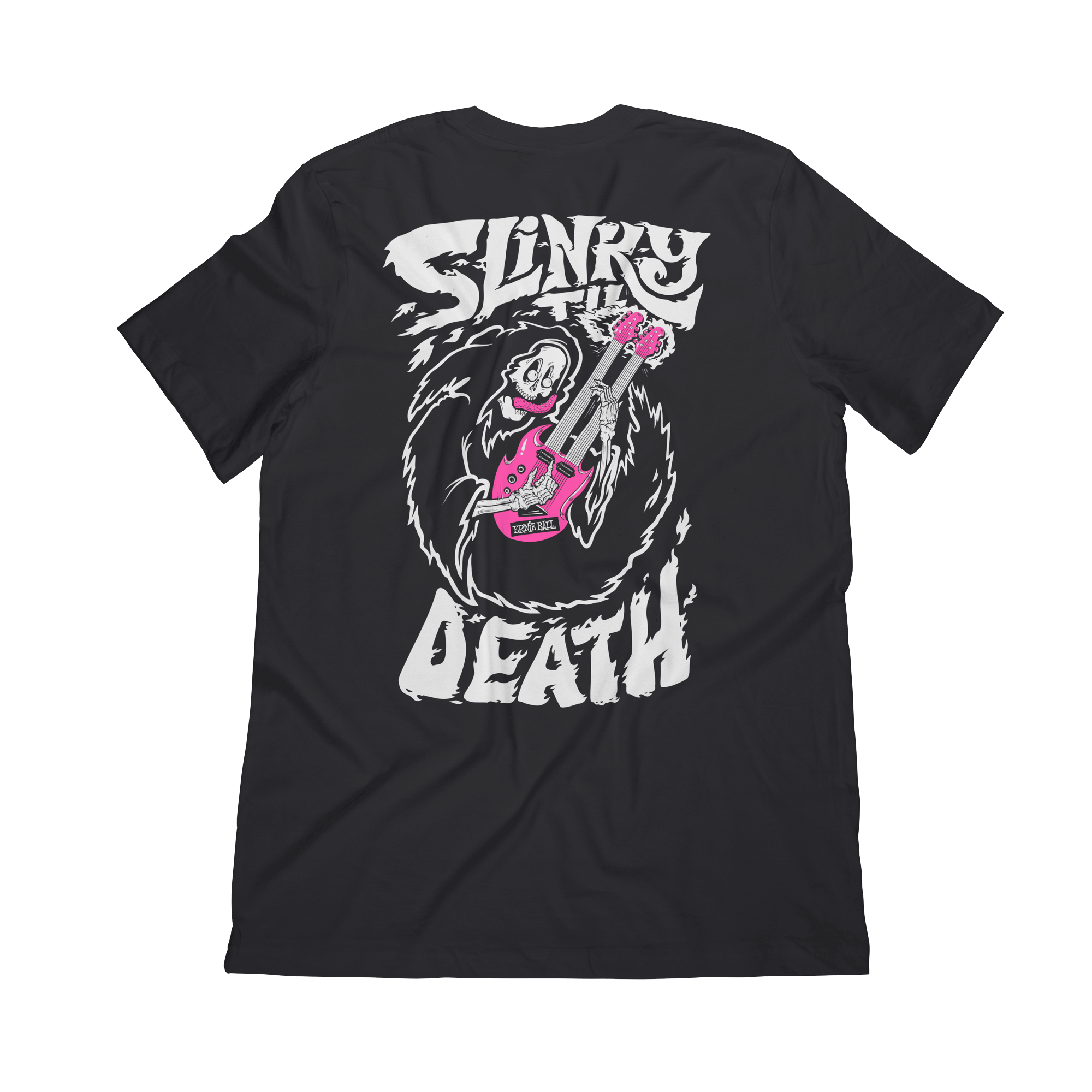 Ernie Ball SLINKY TIL DEATH Unisex T-Shirt, Black