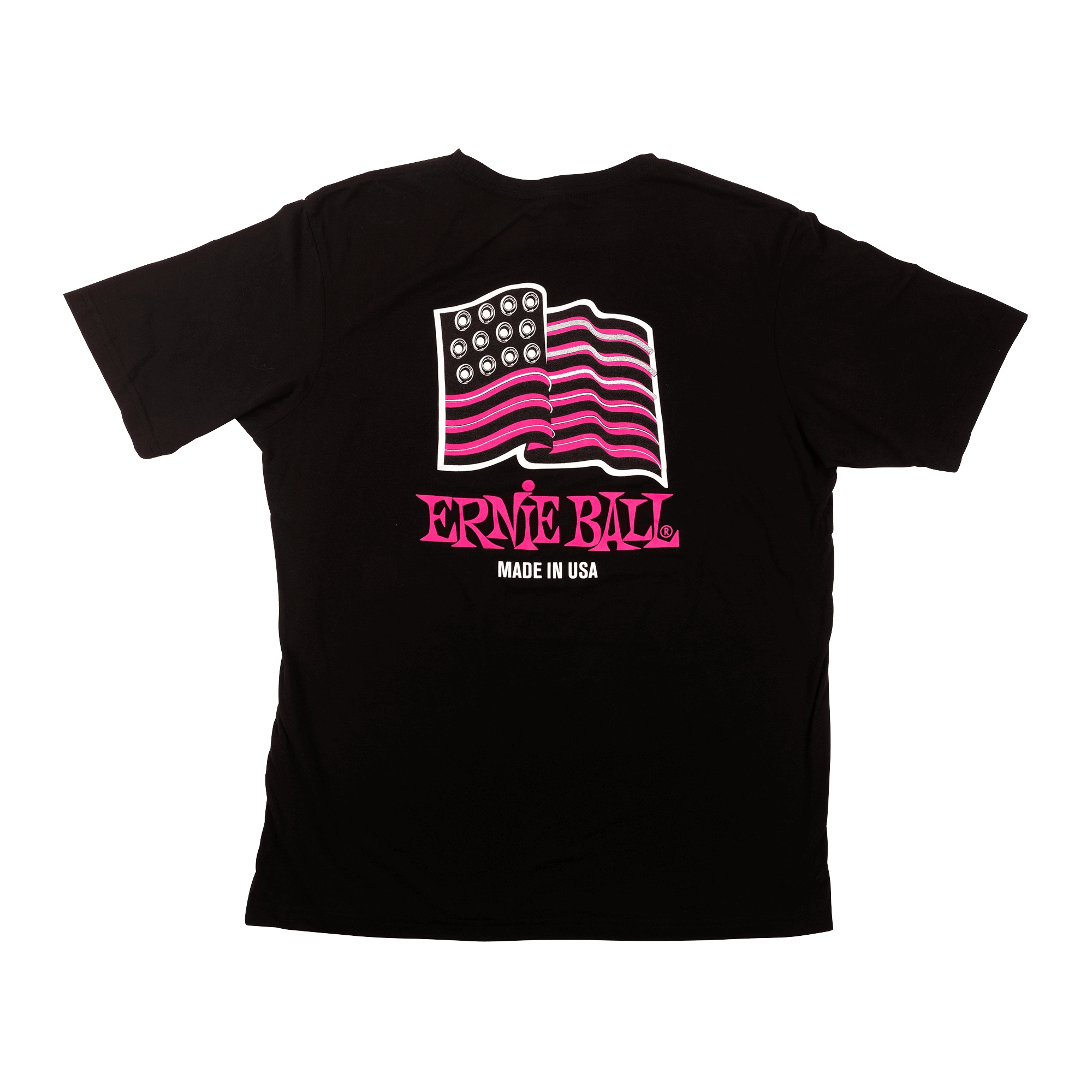 Ernie Ball USA BALL END FLAG Unisex T-Shirt, Black