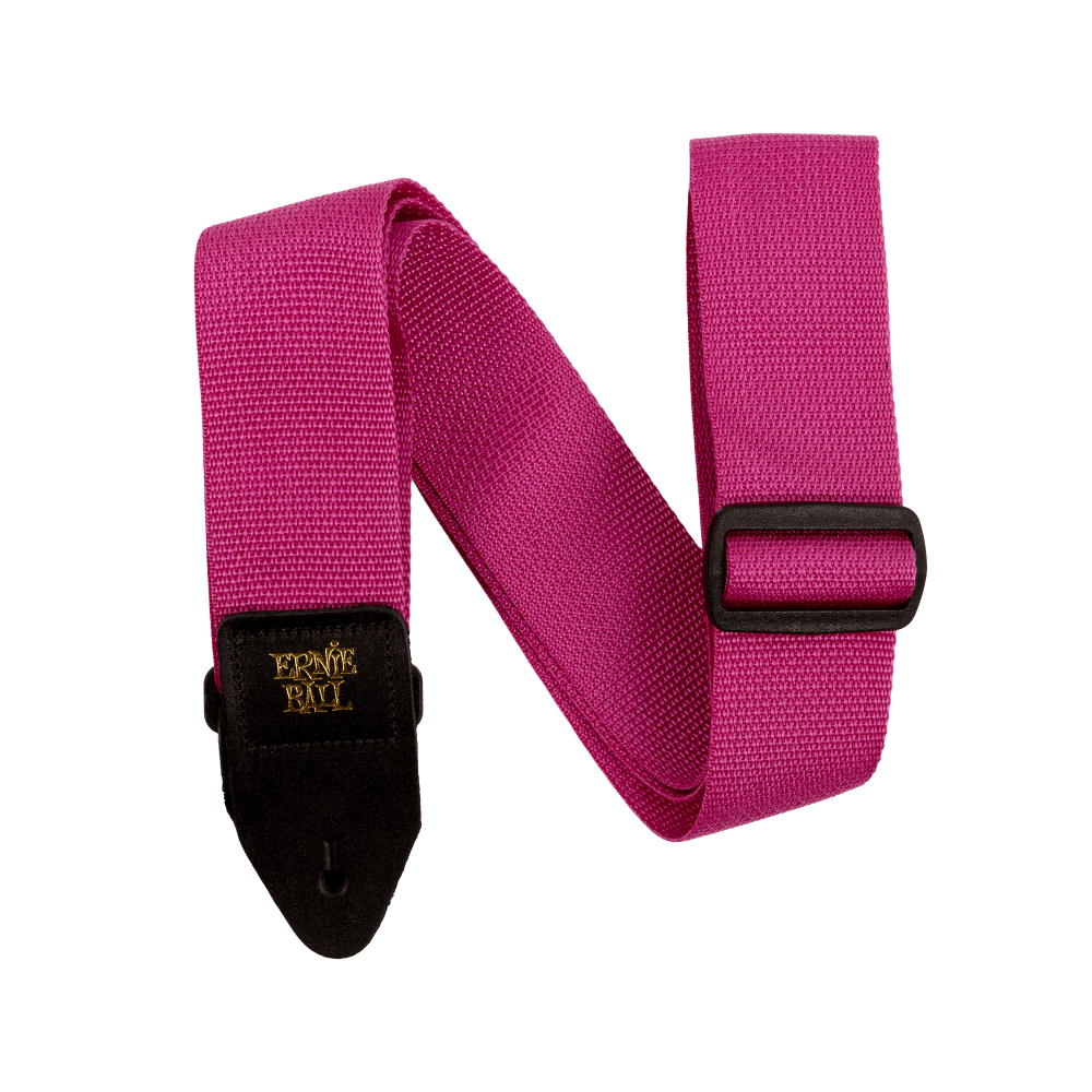 Ernie Ball Polypro Guitar Strap, Raspberry