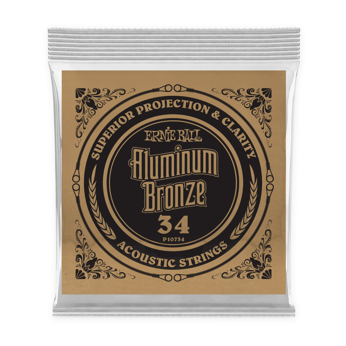 Ernie Ball Aluminium Bronze .034w Acoustic Guitar Single String