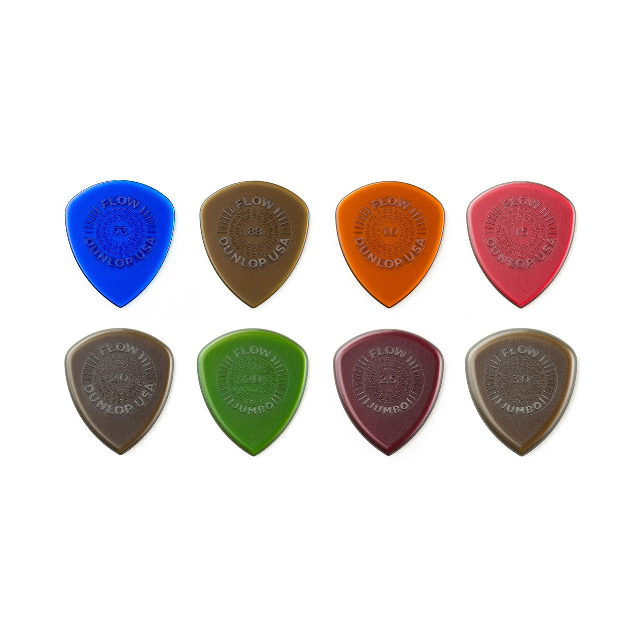 Jim Dunlop FLOW Pick Variety Pack, 8-Picks