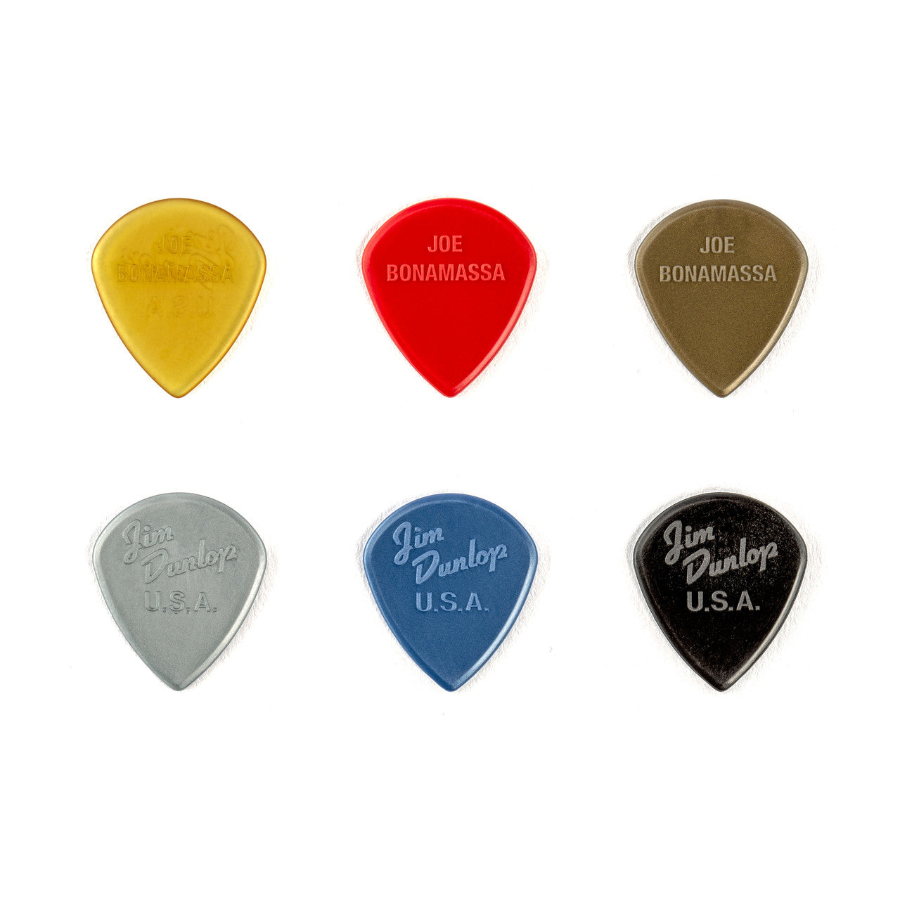 Jim Dunlop Joe Bonamassa Signature Jazz III Guitar Plectrums, Variety Pack