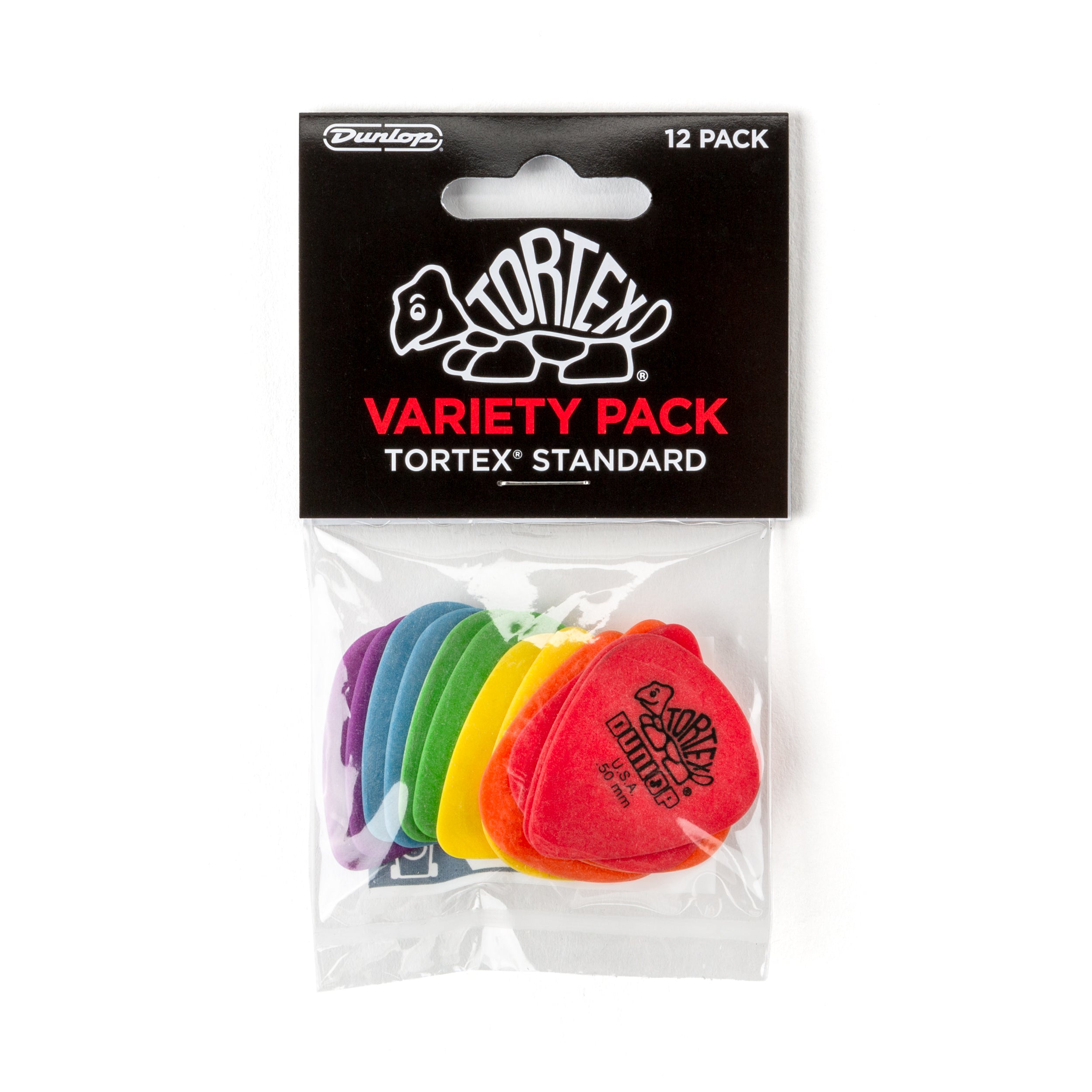 Jim Dunlop TORTEX Standard Plectrum Variety 12-Pack
