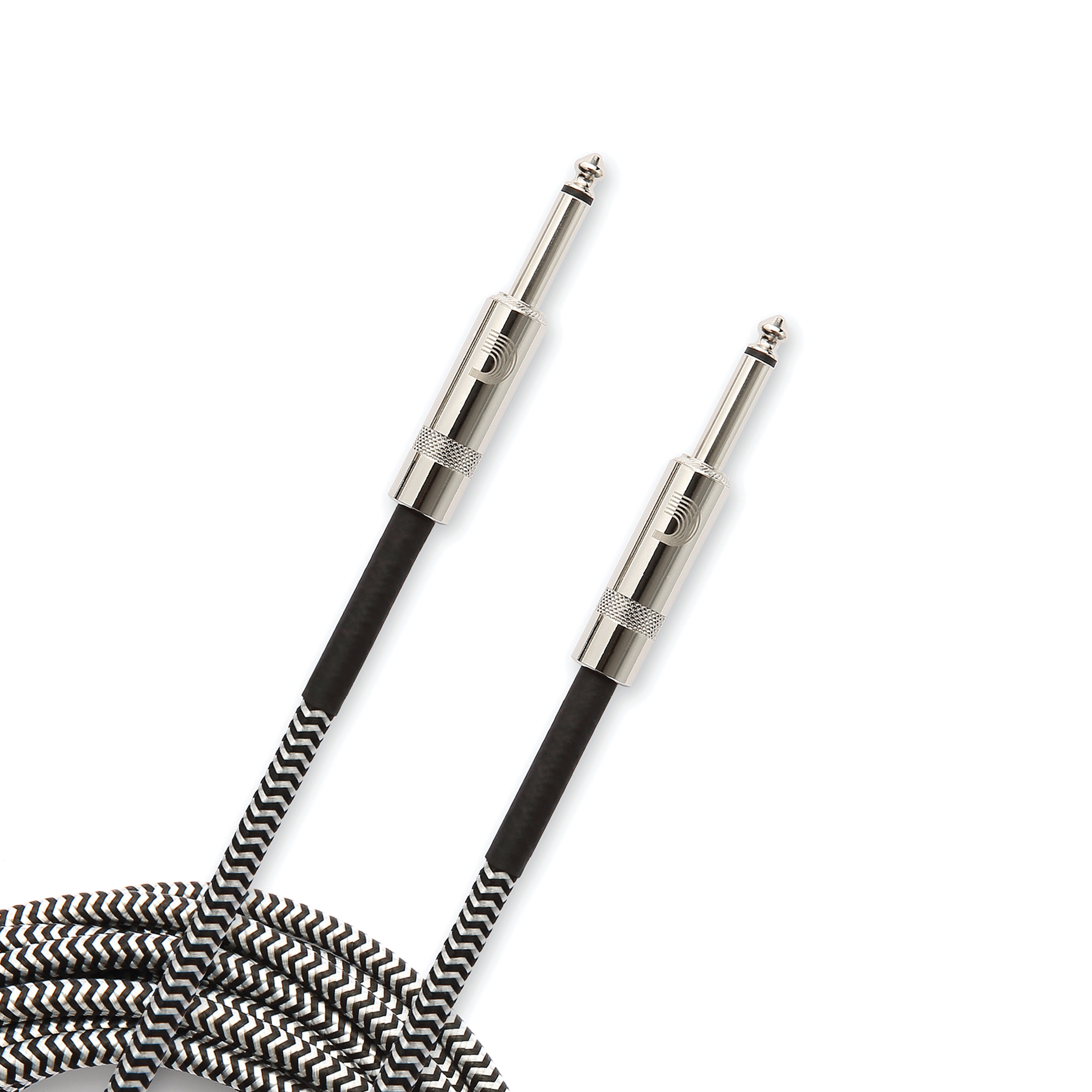 D'Addario Custom Series Braided 10' Instrument Cable, Grey