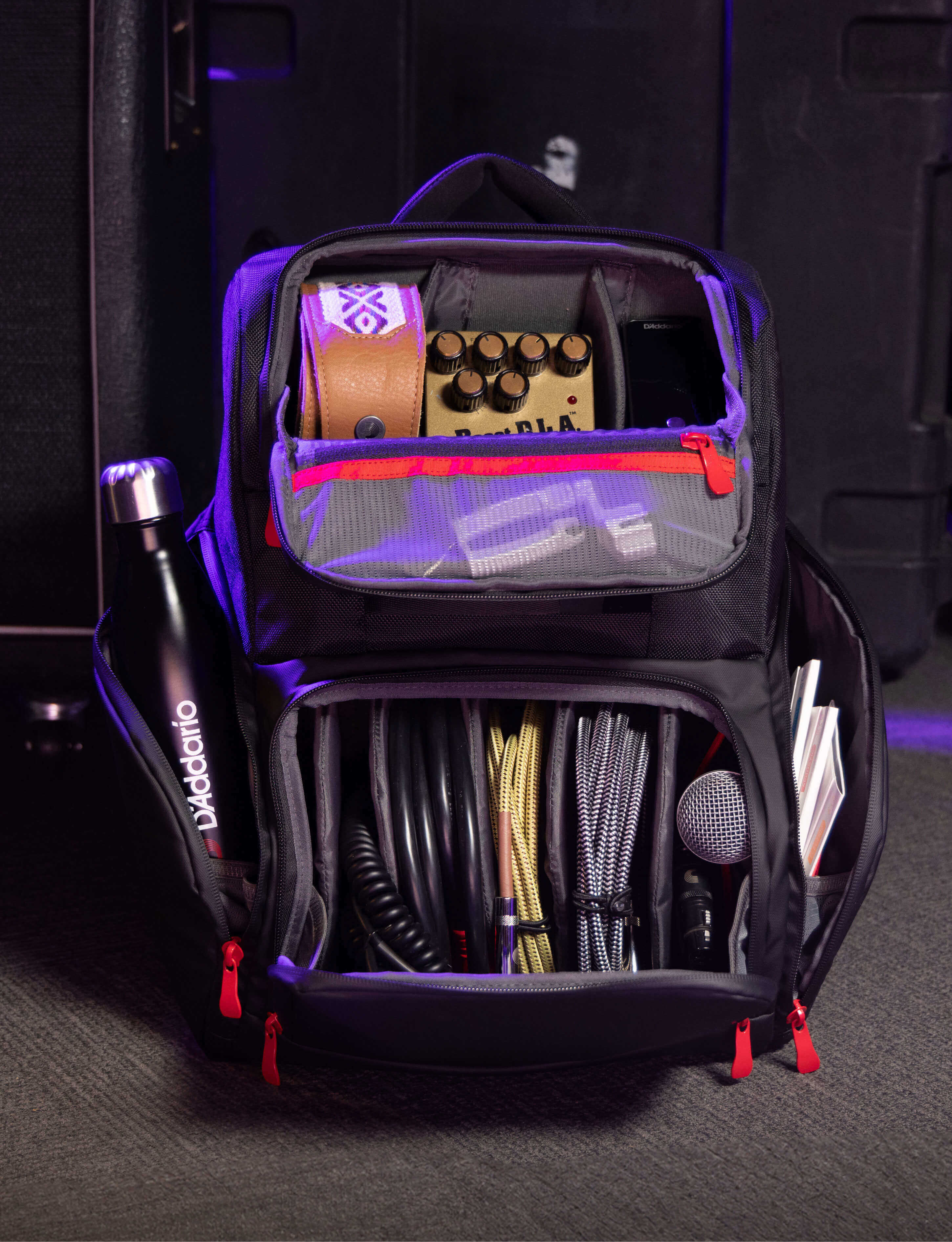 D'Addario SOLO Guitarist Backline Gear Transport Backpack