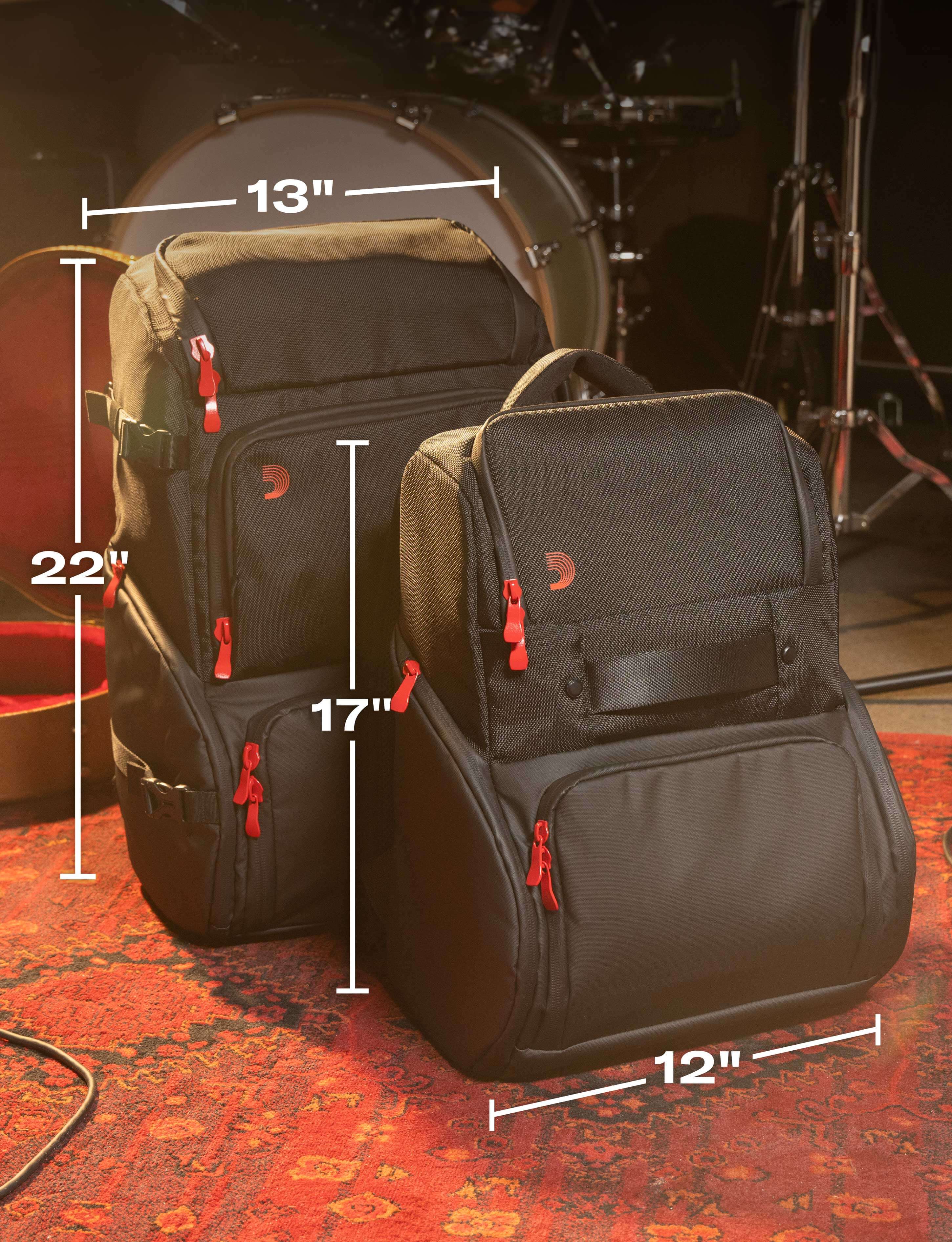 D'Addario SOLO Guitarist Backline Gear Transport Backpack