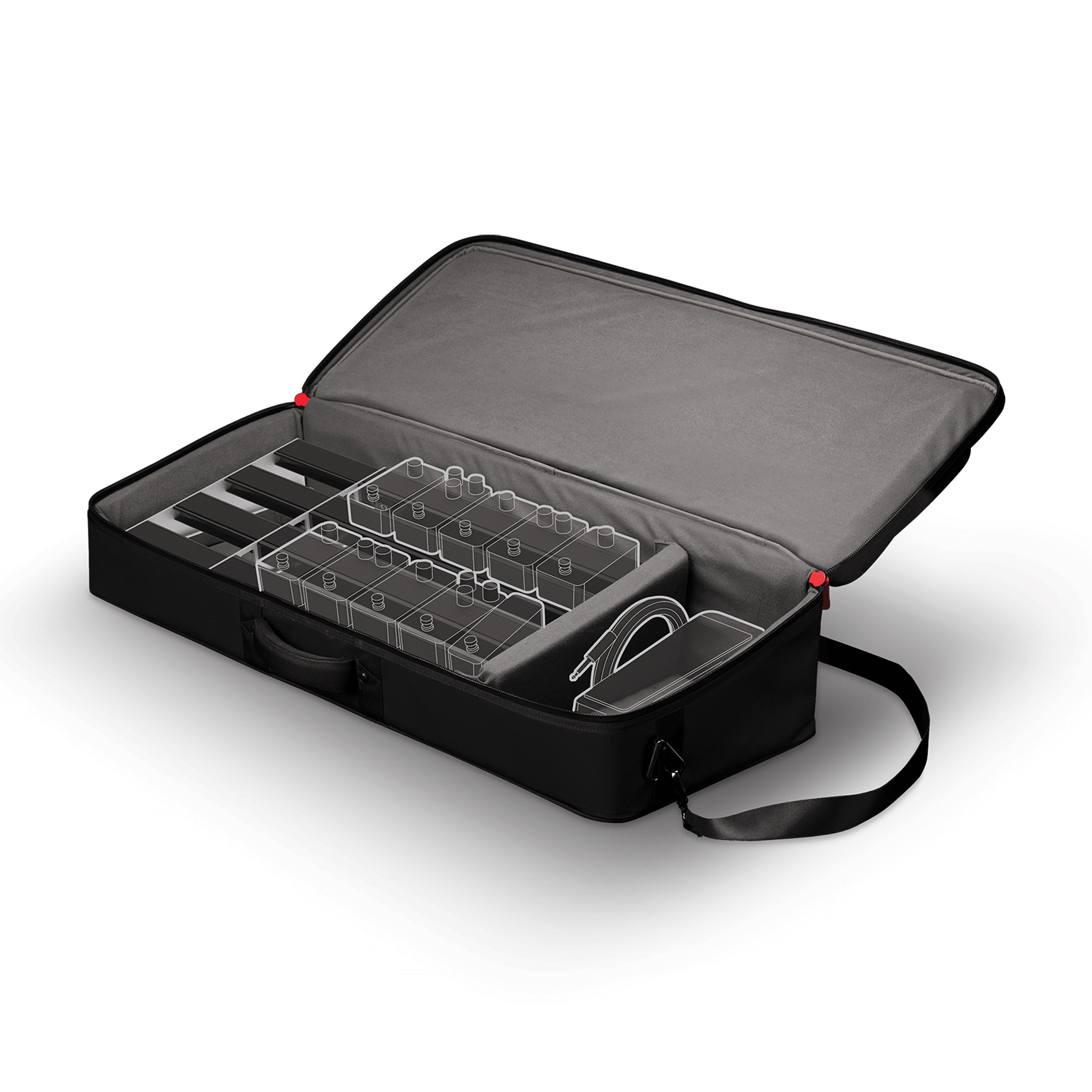 D'Addario XPND 2 Pedalboard, Case, and Power Bundle