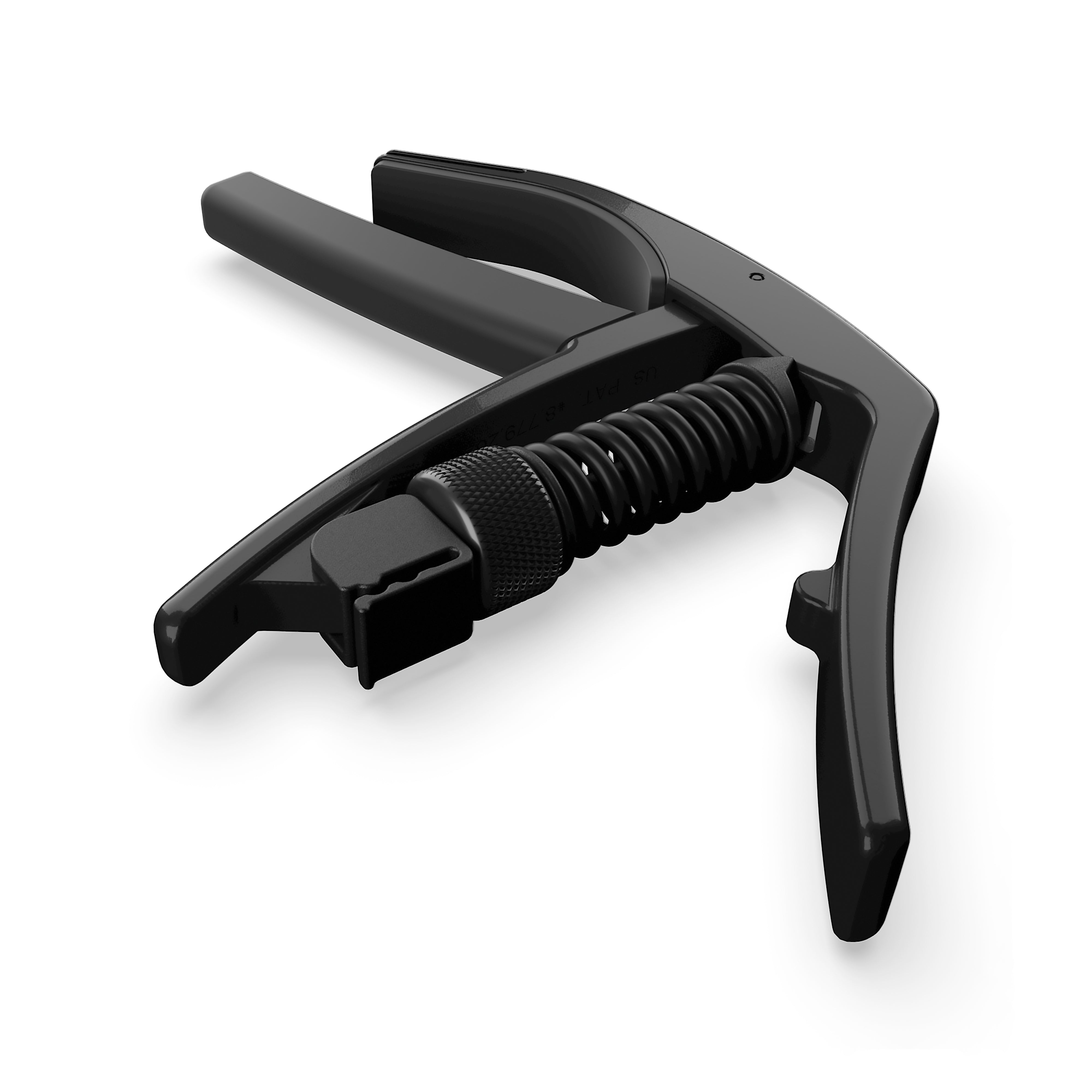 D'Addario Artist Capo Tri-Action Trigger Guitar Capo, Black
