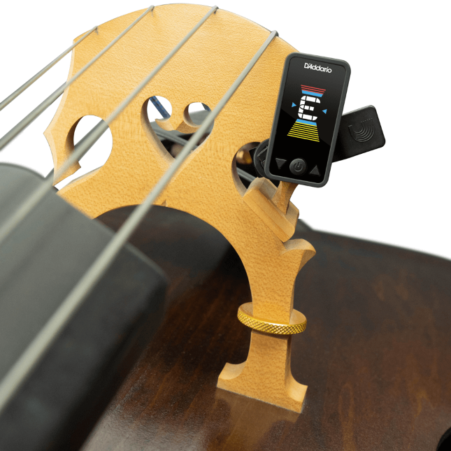 D'Addario ECLIPSE Clip-On Cello Tuner, Black