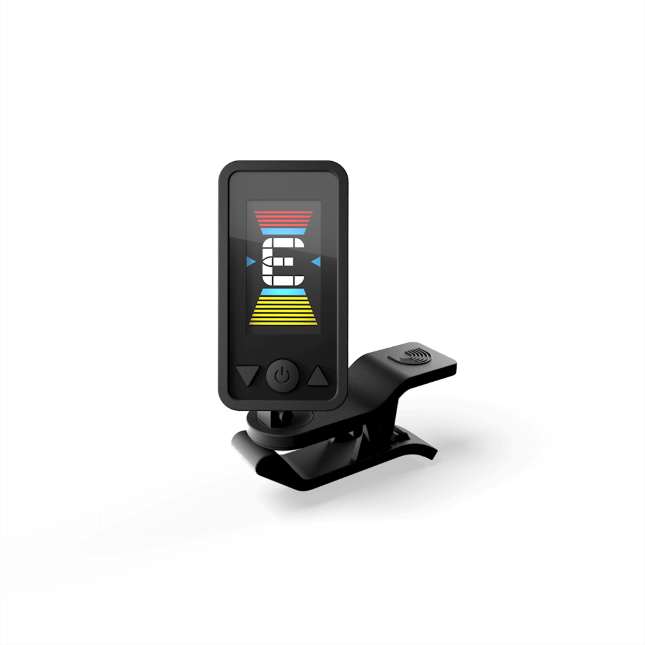 D'Addario ECLIPSE Clip-On Cello Tuner, Black