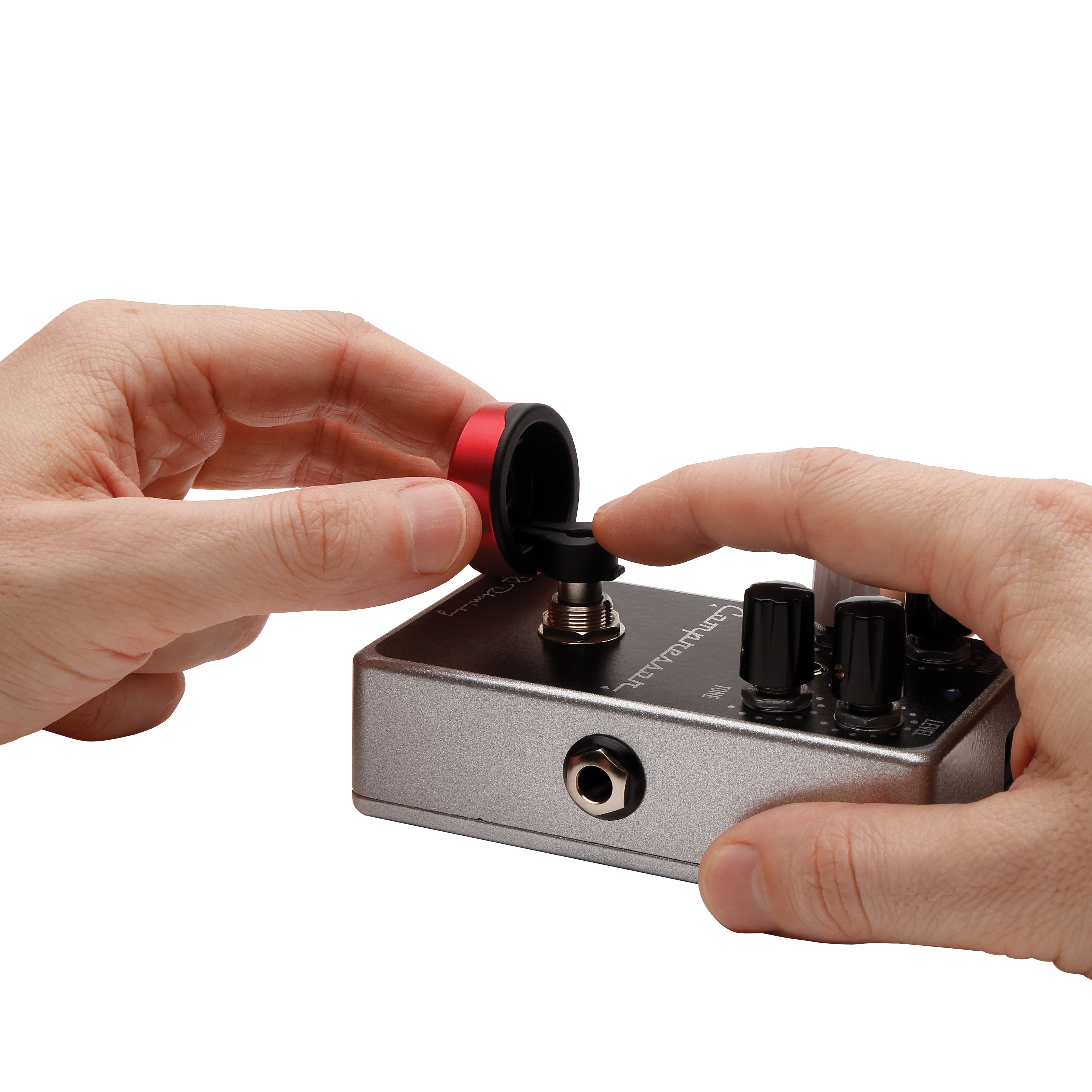 D'Addario XPND Footswitch Topper, Blue-Red, 2-Pack