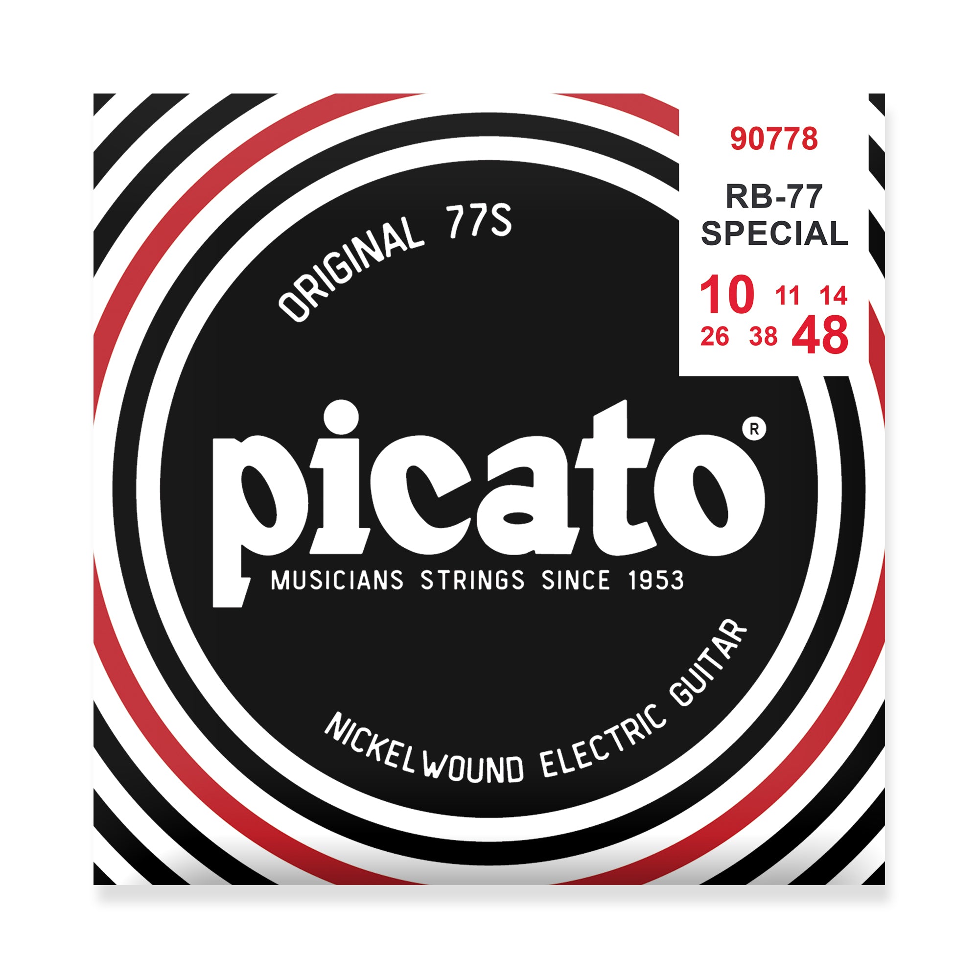 Picato RB77 Nickel Wound 10-48 Richie Blackmore Electric Guitar Strings