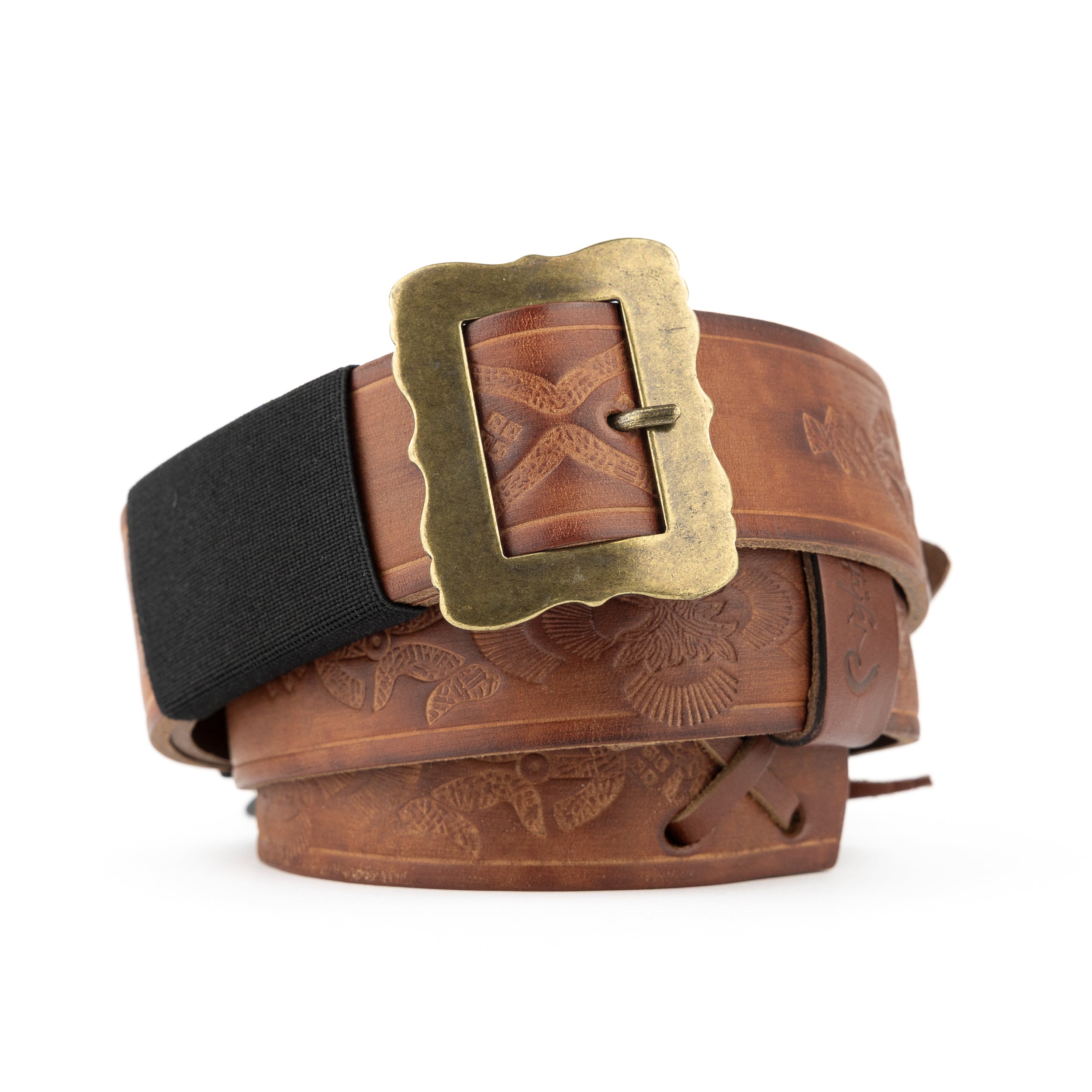 RightOn! Legend Brian May Replica Bohemian Leather Guitar Strap, Brown