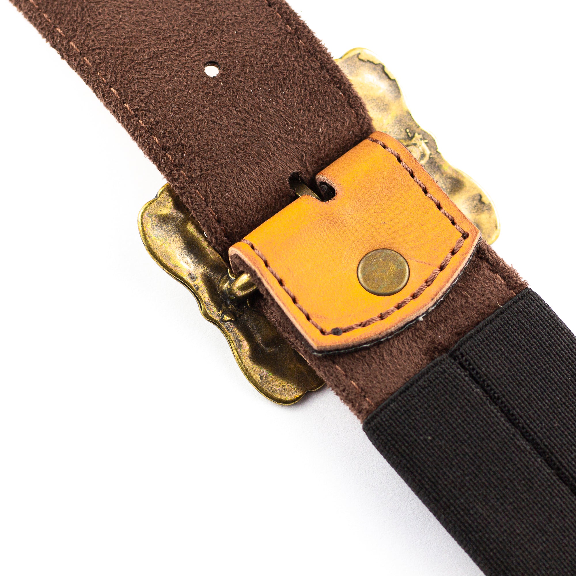 RightOn! Legend Brian May Replica Bohemian Vegan Guitar Strap, Brown