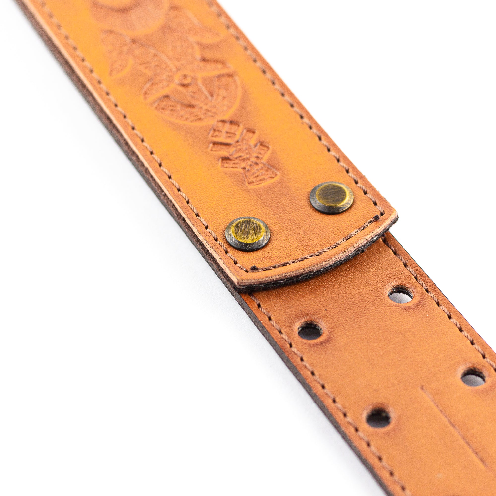 RightOn! Legend Brian May Replica Bohemian Vegan Guitar Strap, Brown
