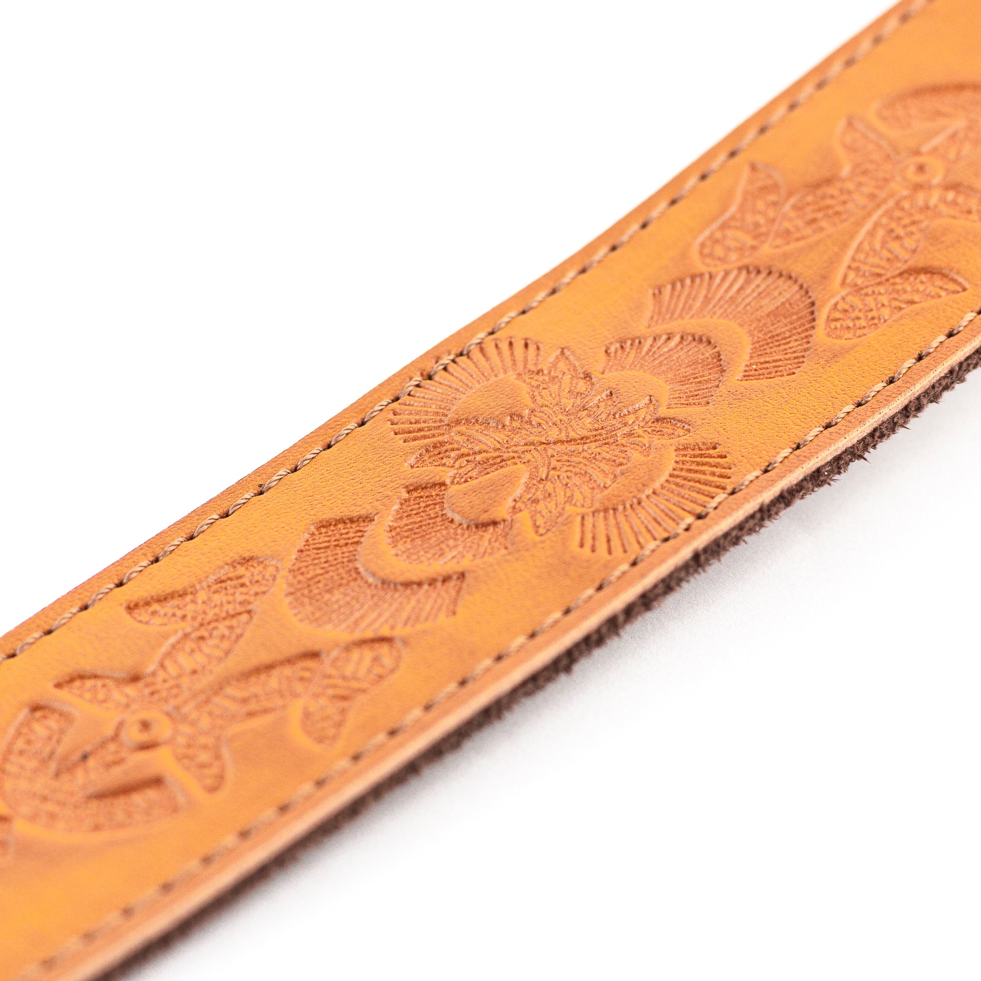 RightOn! Legend Brian May Replica Bohemian Vegan Guitar Strap, Brown