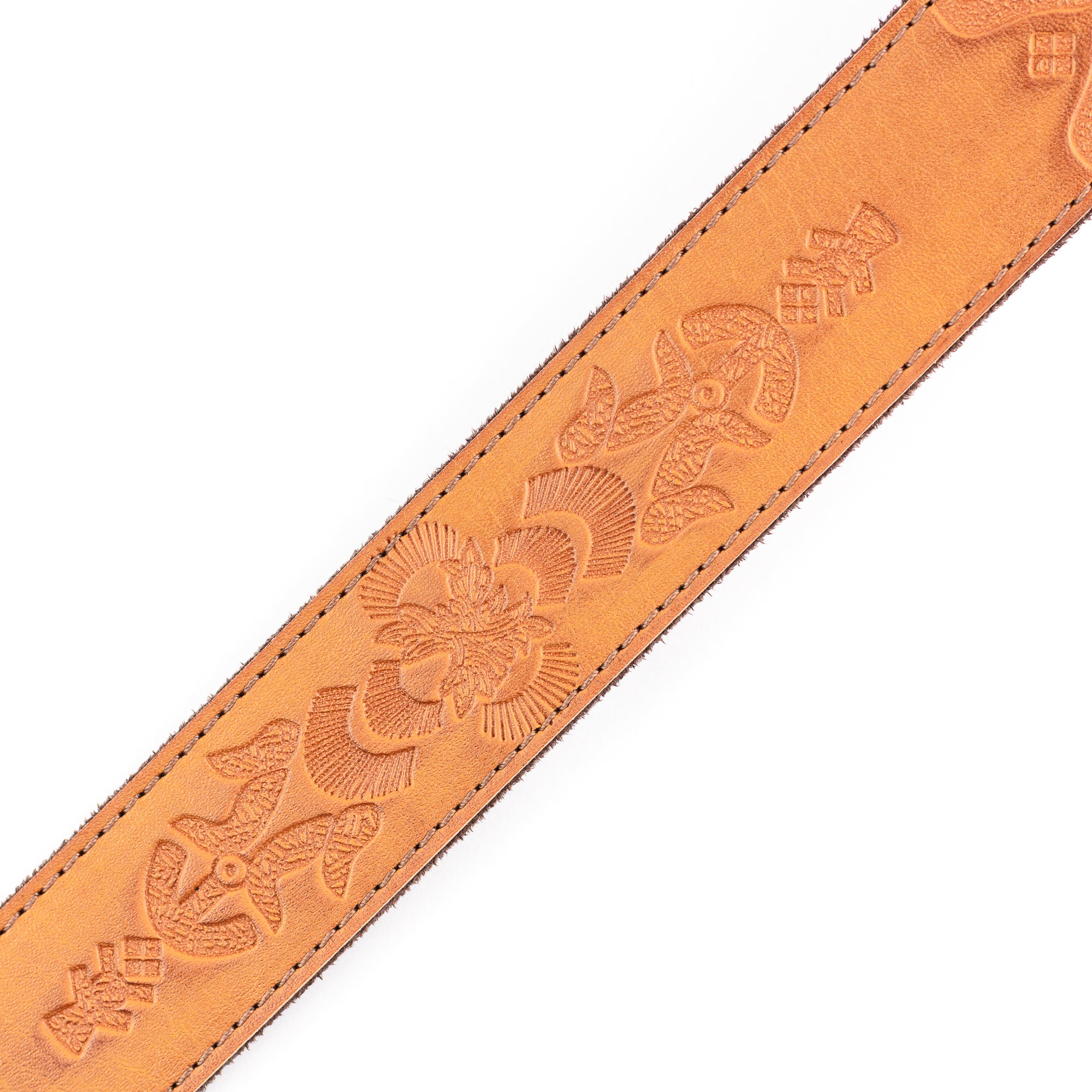 RightOn! Legend Brian May Replica Bohemian Vegan Guitar Strap, Brown