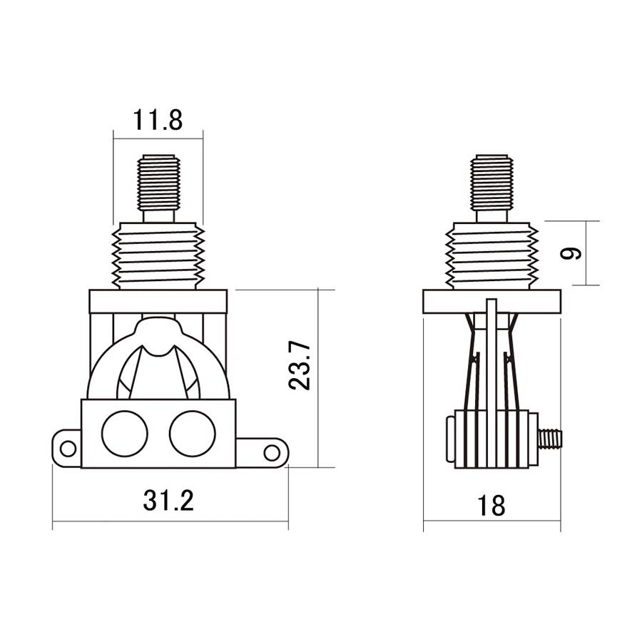 Boston 3-Way Toggle Pickup Selector Switch, Chrome