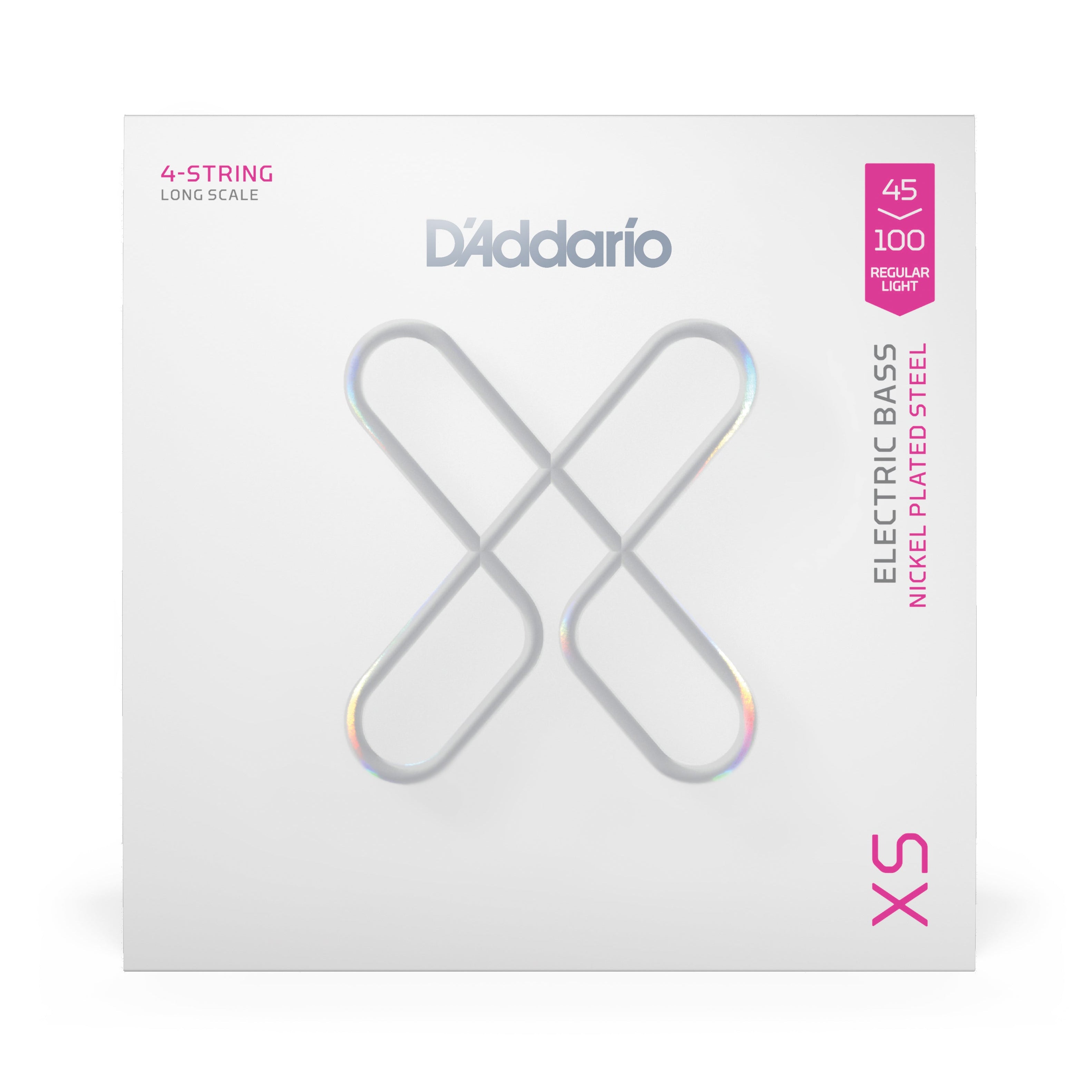 D'Addario XS Nickel 45-100 Bass Guitar Strings, Long Scale