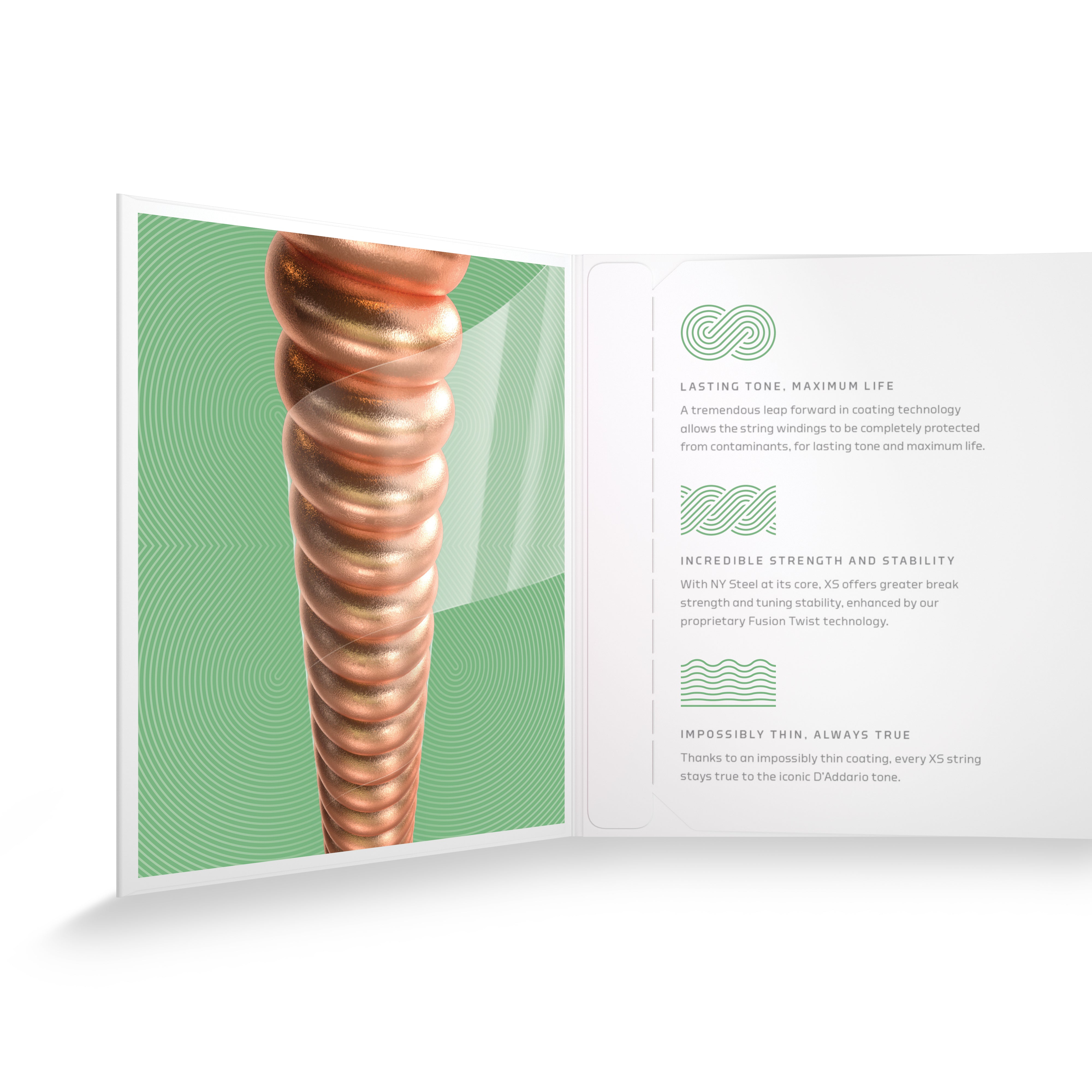 D'Addario XS Phosphor Bronze 11.5-41 Mandolin Strings, Medium-Heavy